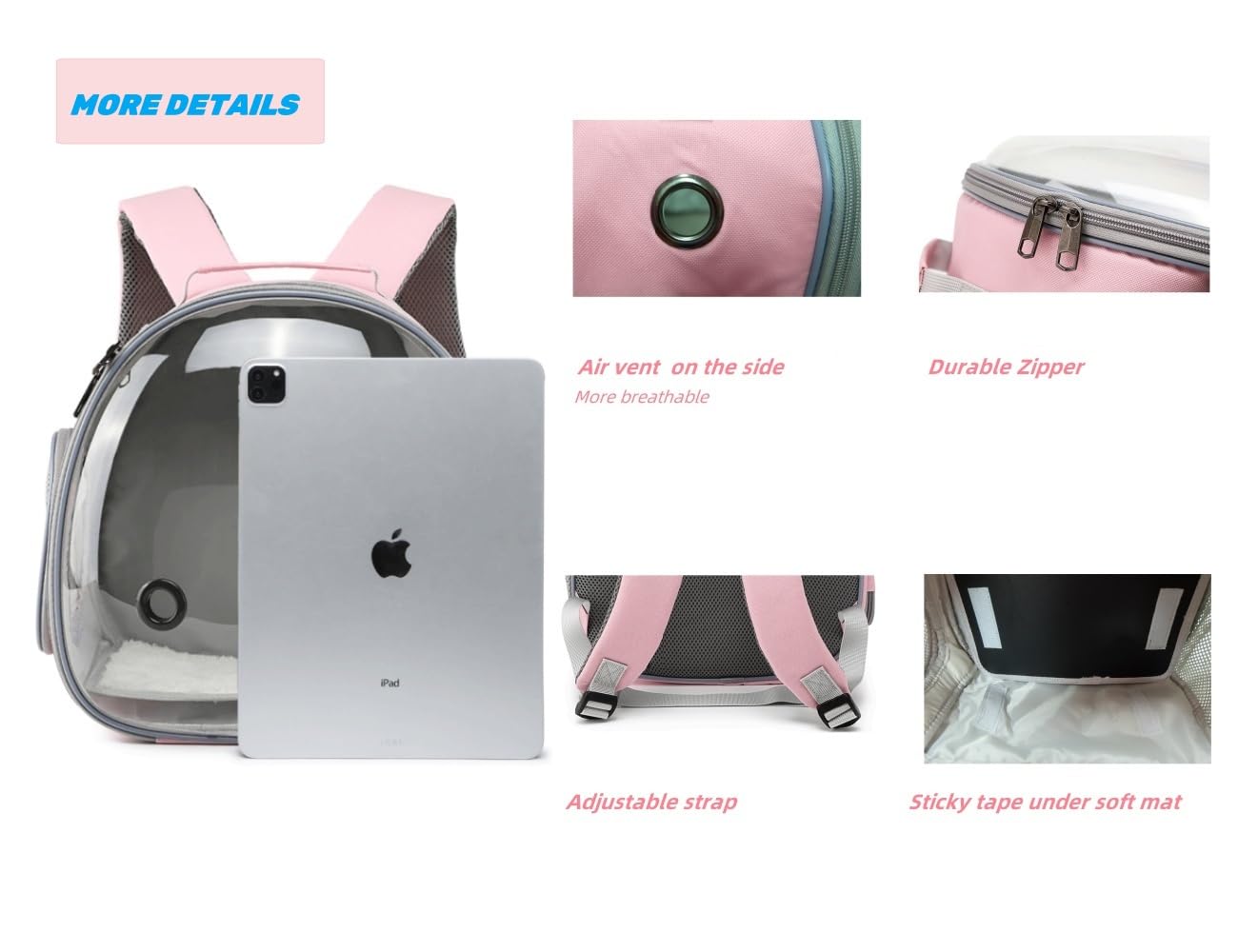 Small Animal Carrier Backpack For Guinea Pig Bird Bunny Cat Kitten Lizard Rabbit Squirrel Beared Dragon Portable Travel Carrier