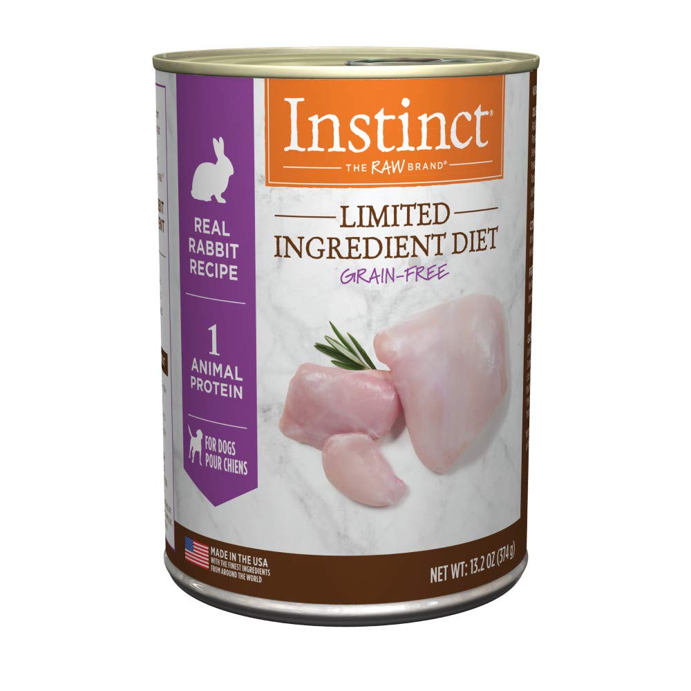 Instinct Limited Ingredient Diet Grain Free Real Rabbit Recipe Natural Wet Canned Dog Food, 13.2 Ounce (Pack Of 6)