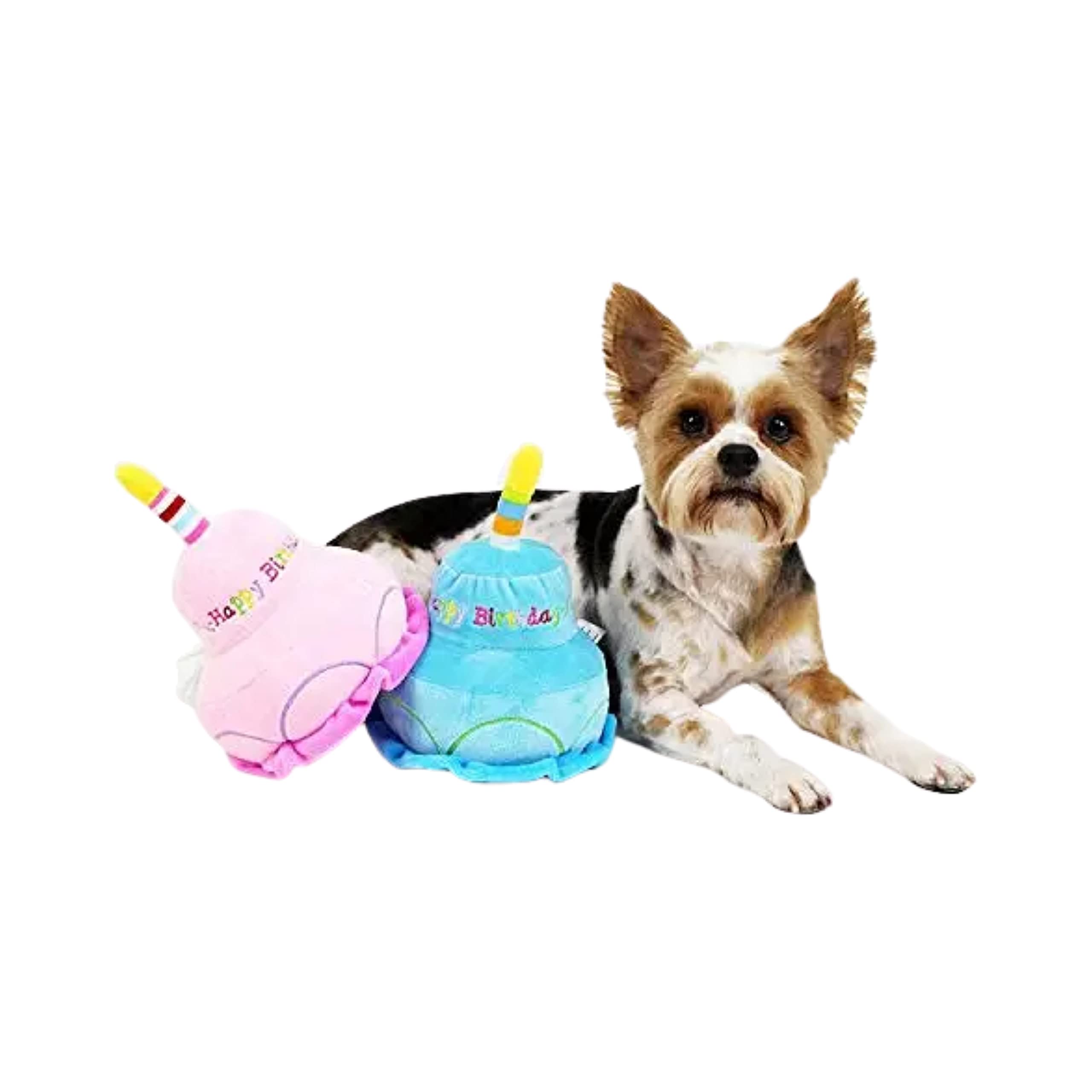 Midlee 2 Layer Birthday Cake Dog Toy (Pink)
