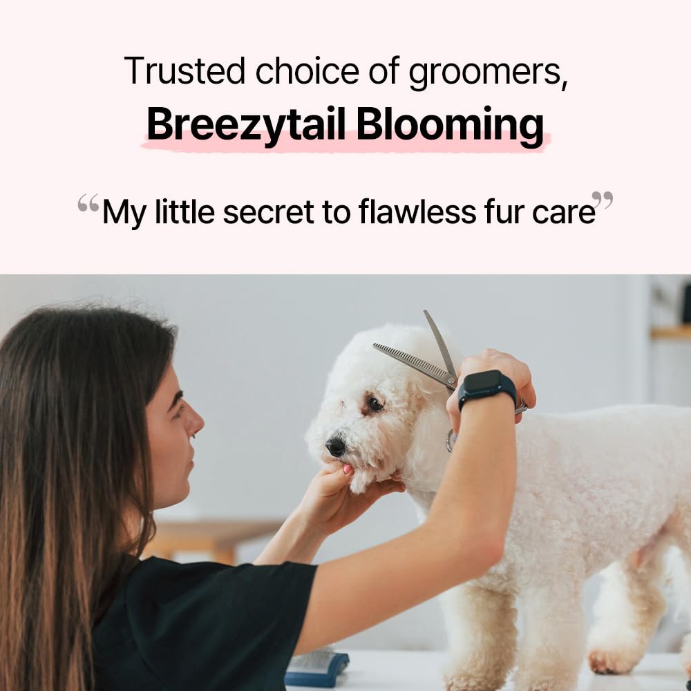 Breezytail Blooming Volumizing Dog Shampoo, Loved By Top Korean Groomers, Volumizing Formula For A Shiny & Fluffy Coat - Easy Br