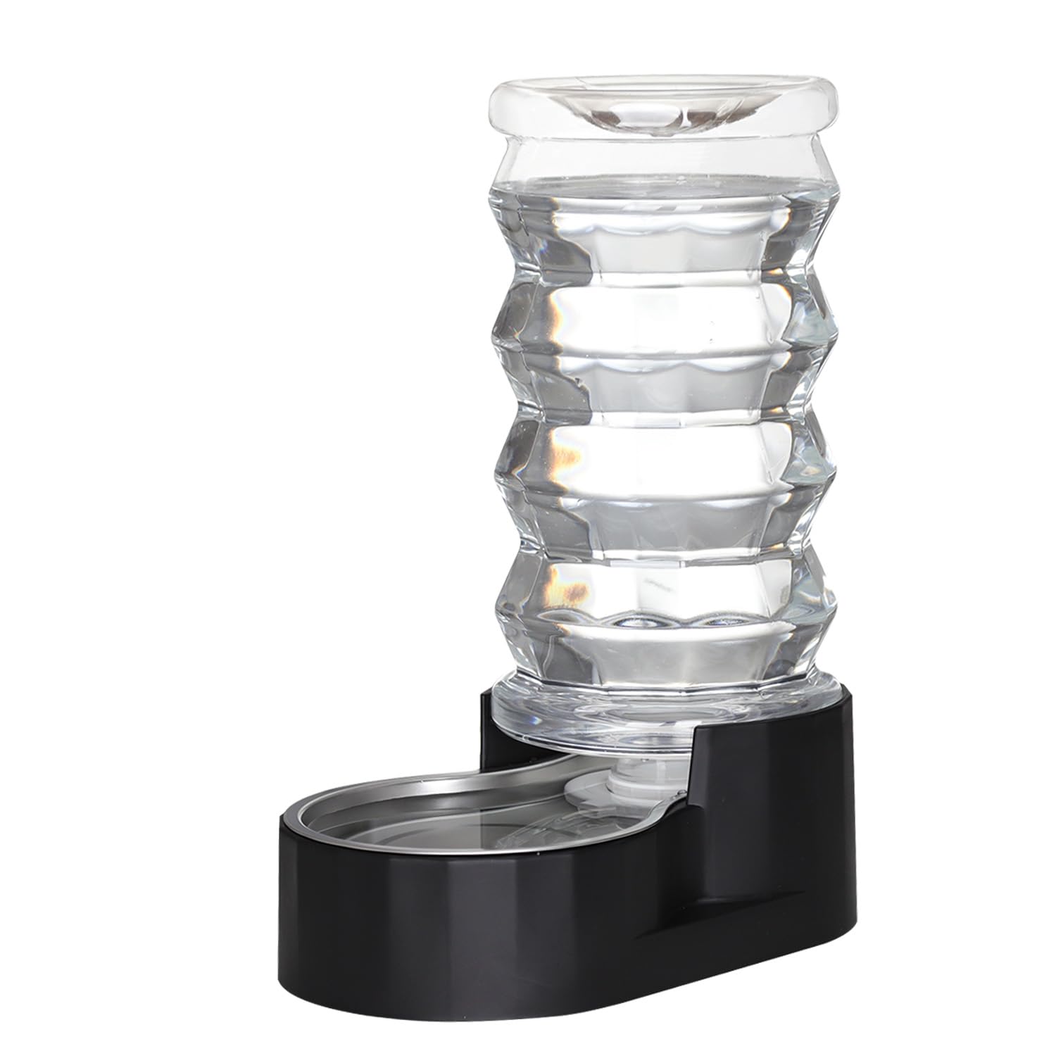 Sfozstra 8L Automatic Pet Waterer, 100% BPA Free, Stainless Steel Gravity Feeder, Convenient Drinking Water Dispenser Designed f