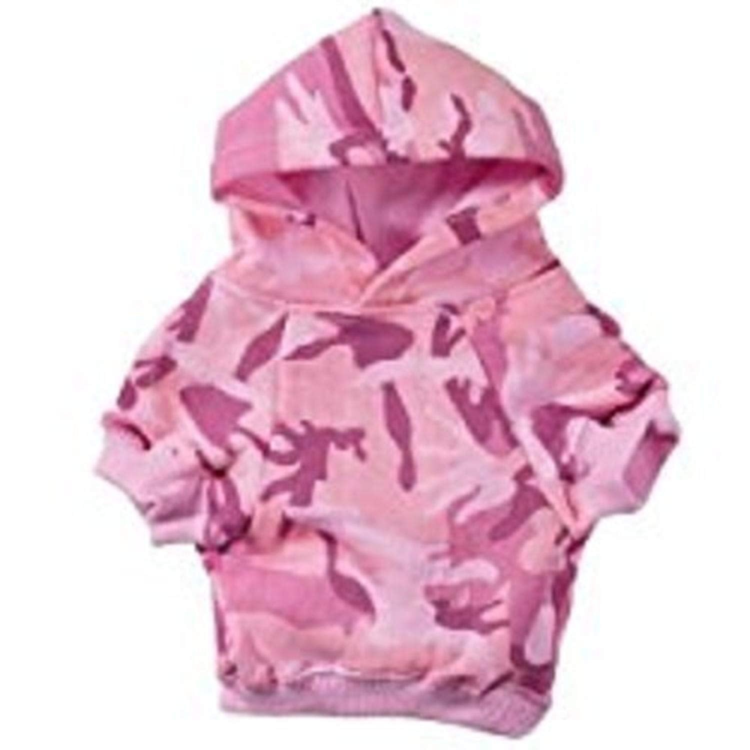 Casual Canine Camo Hoodie For Dogs, 9' Small, Pink