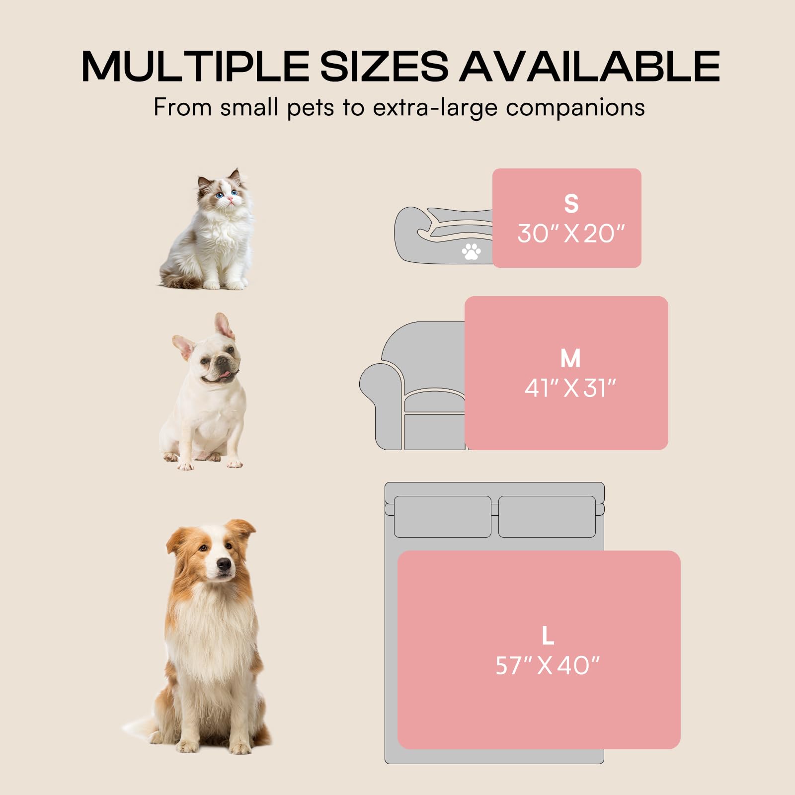 Luciphia 1 Pack 2 Small Dog Blanket Washable Pet Bed Cover Soft Fluffy Puppy Blanket with Premium Fleece 300GSM Cozy Calming Cat