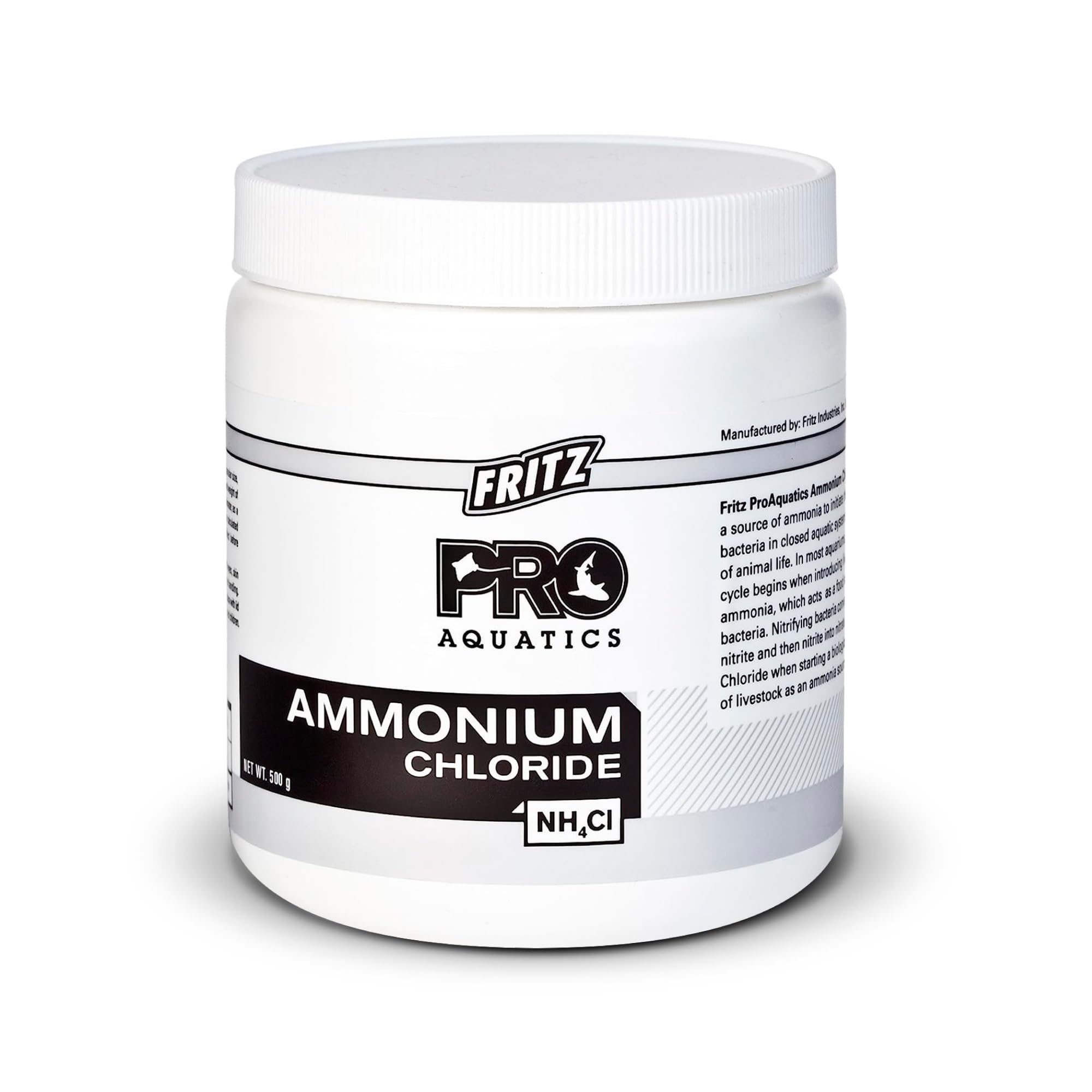 Fritz Pro Aquatics Pure Ammonium Chloride for Fishless Cycling and a Safe Tank Environment (500-Gram)