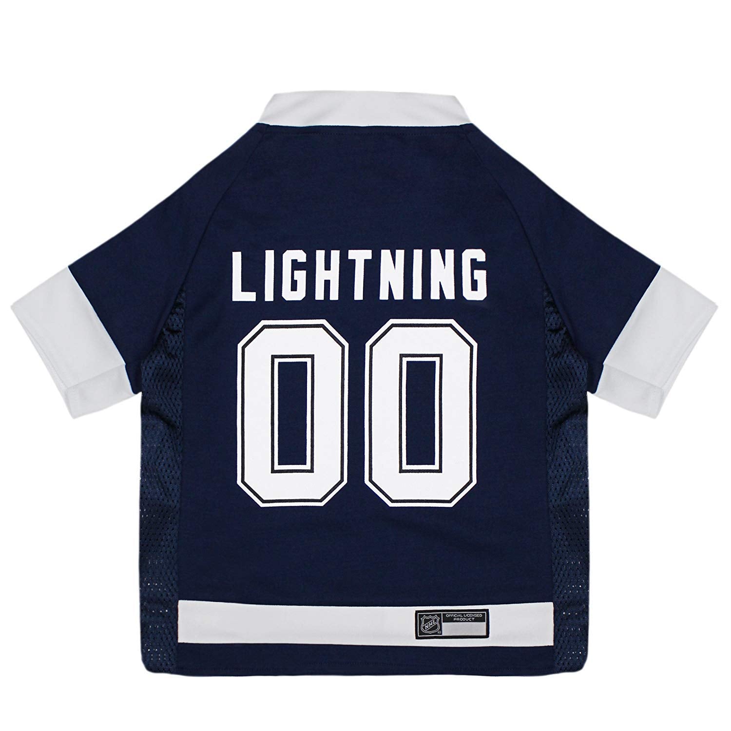 Pets First NHL Tampa Bay Lightning Jersey for Dogs & Cats, Large. - Let Your Pet Be A Real NHL Fan!