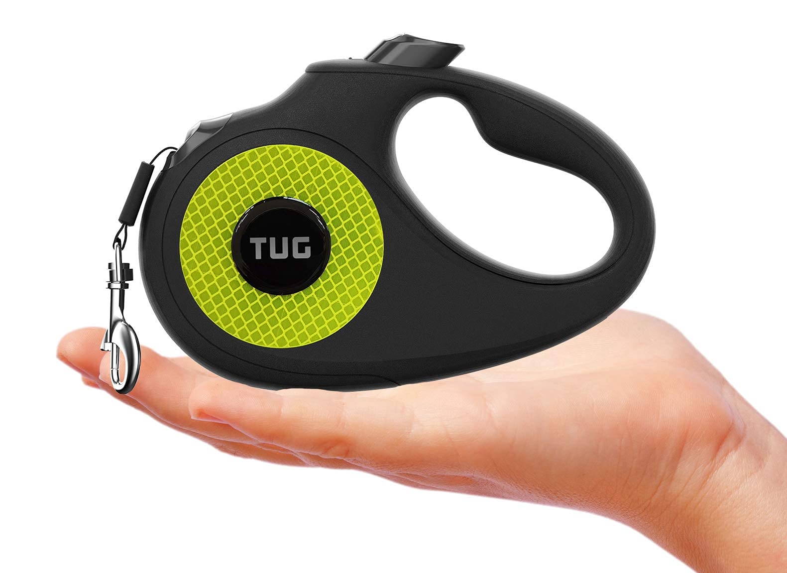 Tug Tiny 360 Tangle-Free Reflective Retractable Dog Leash | Cat Leash | 10 Ft Strong Nylon Tape (Tiny)