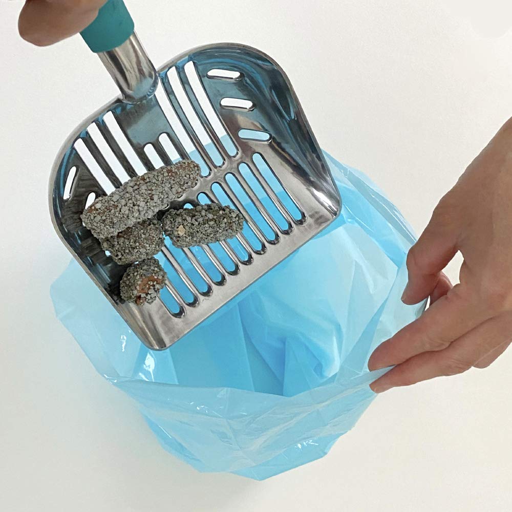 Bos Amazing Odor Sealing Cat Waste Disposal Bags - Durable And Unscented [Size: M, Color: Light Blue] (90 Count, Pack Of 1) (90 Bags)