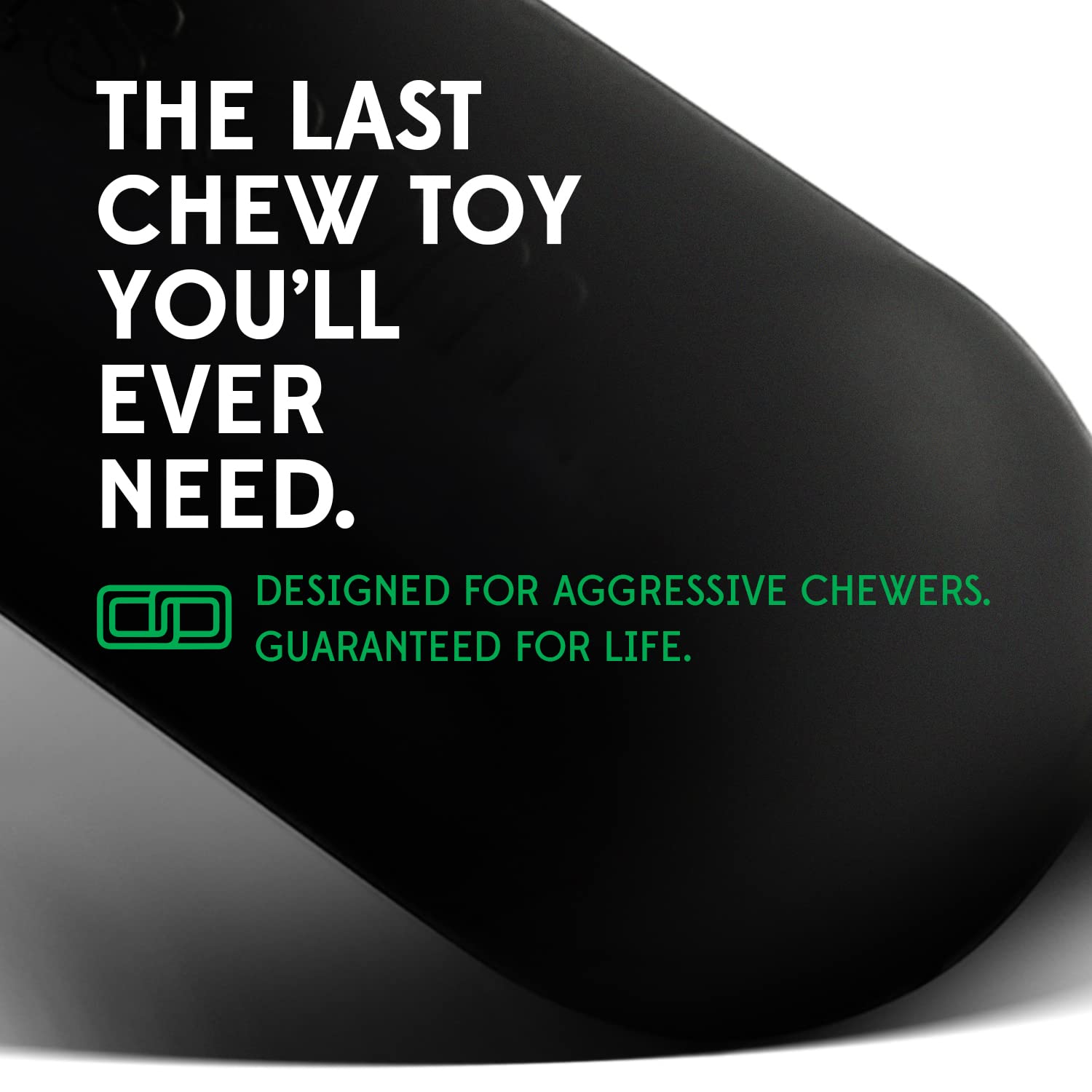 Goughnuts — Dog Toys For Aggressive Chewers | Virtually Indestructible Dog Toy Stick For Medium Breeds Such As Pit Bulls | Heavy Duty Dog Toy | Green