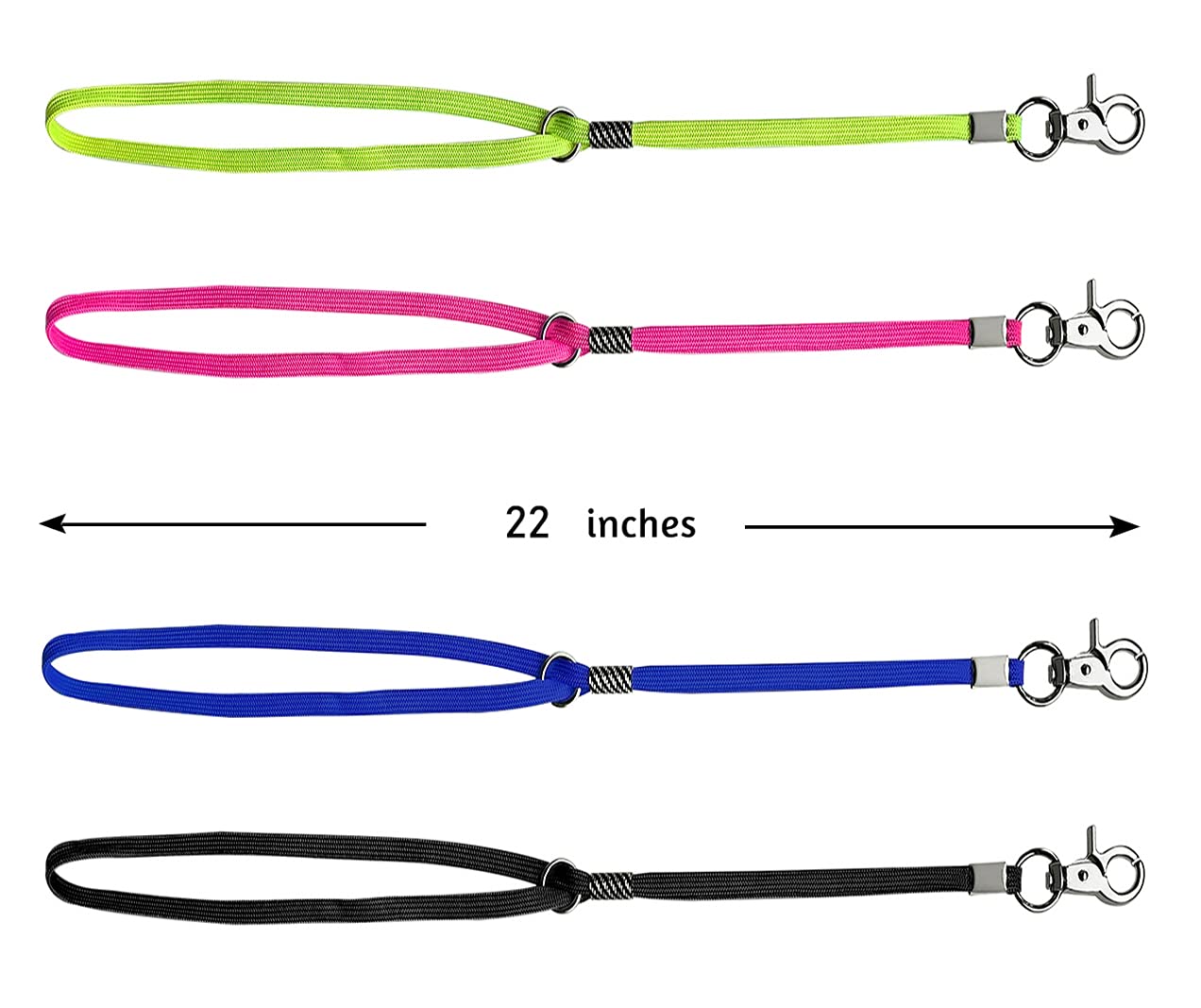 Periflowin Pet Dog Grooming Loop Pet Bathing Tether Straps Heavy Duty Nylon Restraint Noose for Pet Bathing - 4 Pack 22 Inches