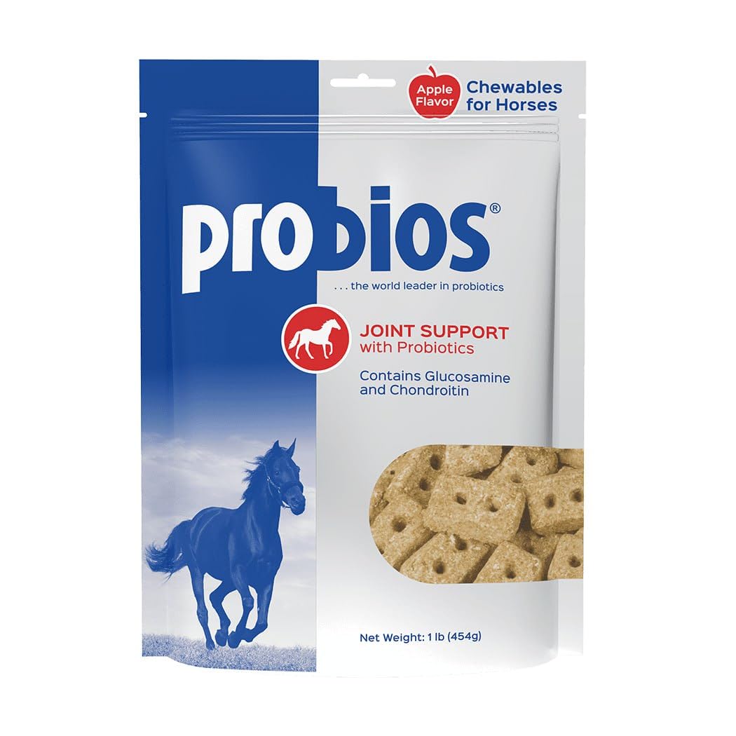 Probios Horse Treats for Hip and Joint with Glucosamine, 1-Pound