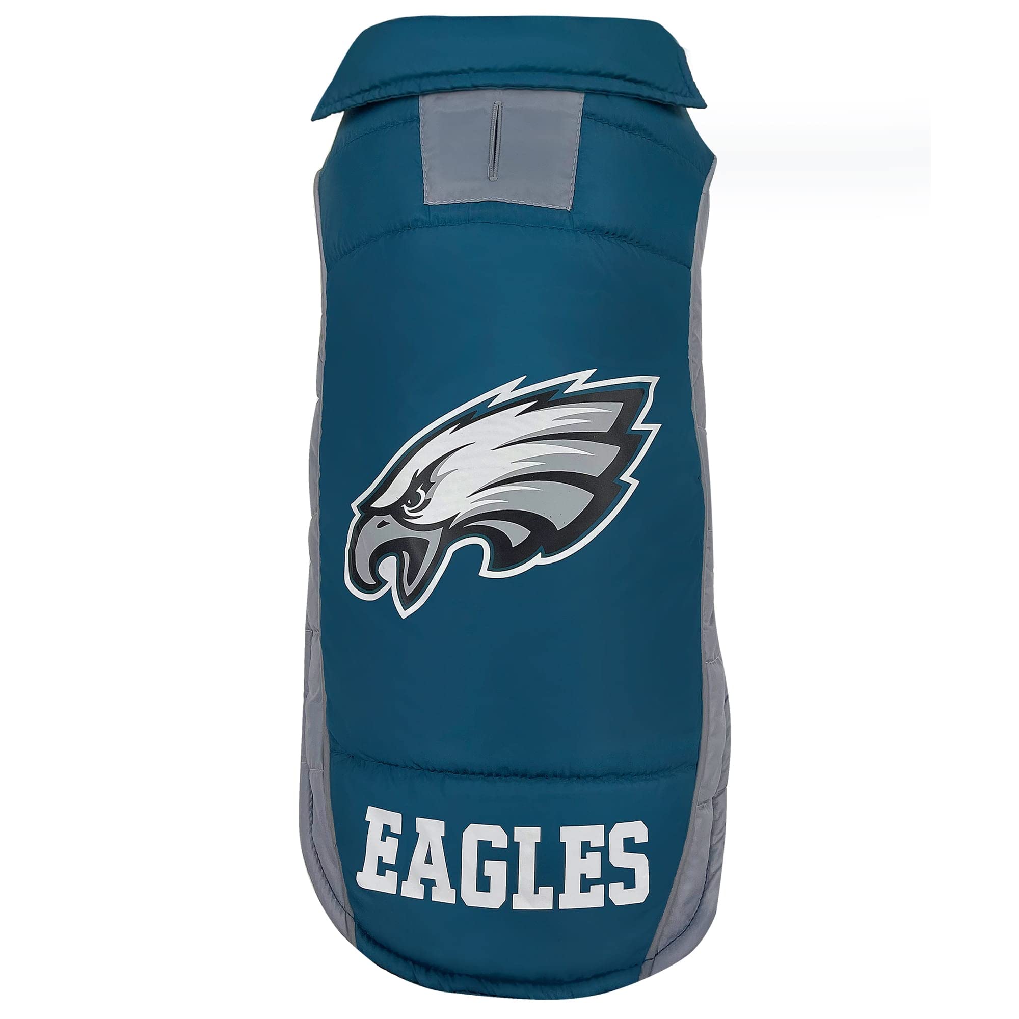 Pets First NFL Philadelphia Eagles Puffer Vest for Dogs & Cats, Small, Waterproof, Cozy Sports Jacket