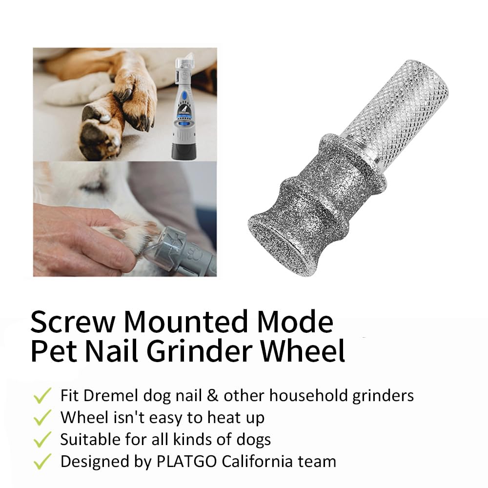 Platgo Classb+80 Diamond Dog Nail For Dremel, Screw-Mounted Mode Nail Dremel Tool For Dogs, Especially Suitable For Long-Haired