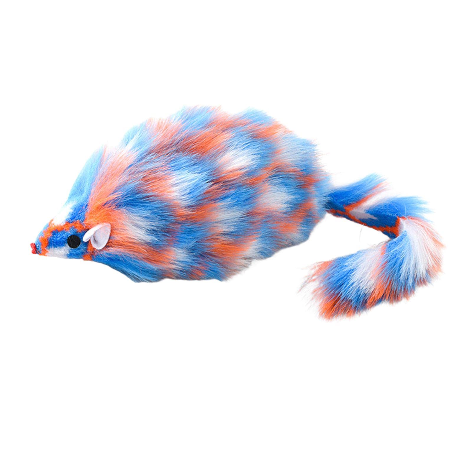 Ilsmysutra False Plush Mouse Cat Toys Funny Teaser For Interactive Game Kitten Colorful | Cat Supplies | Toys