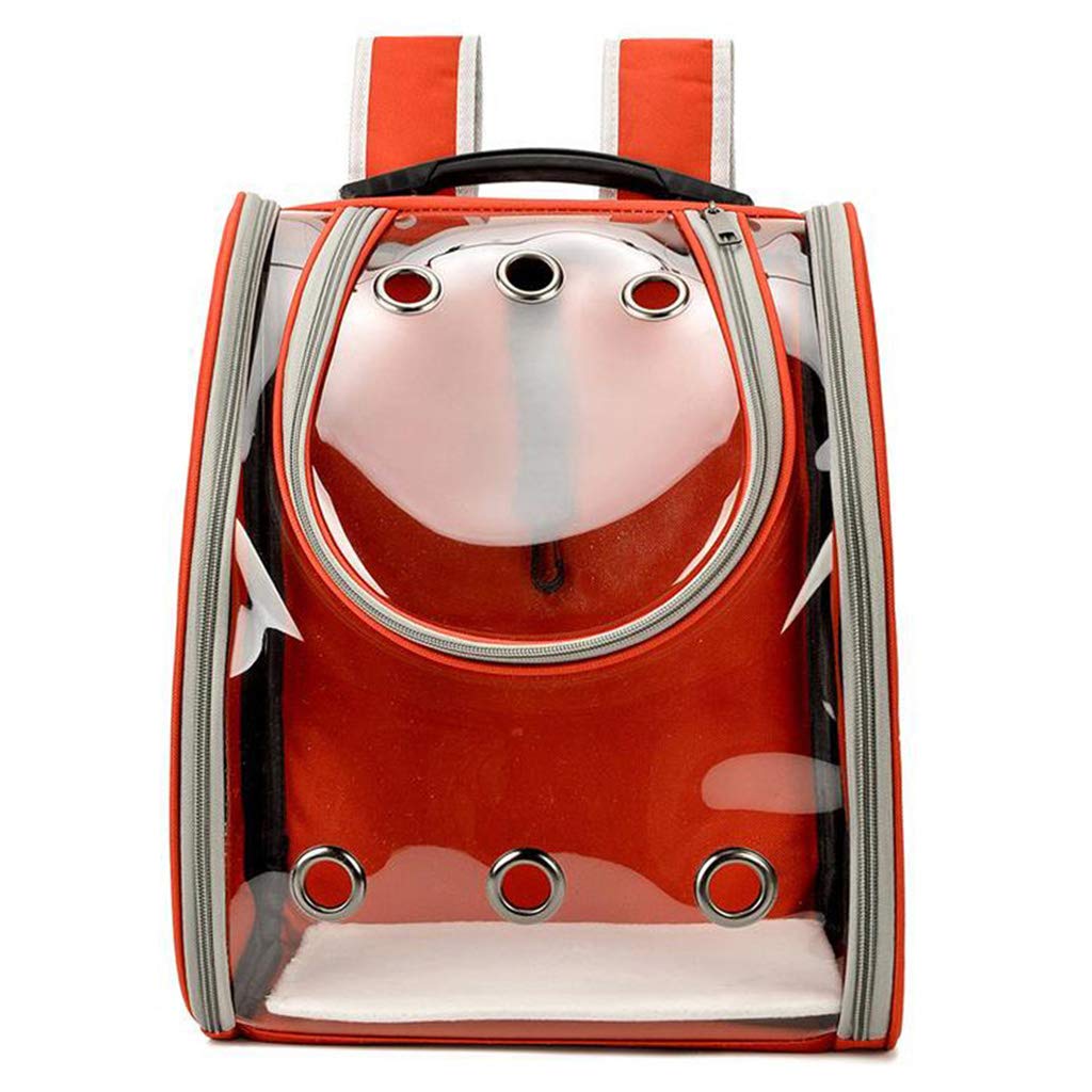 ATORSE Pet Cat Dog Carrier Bag Backpack Travel Kennel Handbag Puppy Bag Crate Red