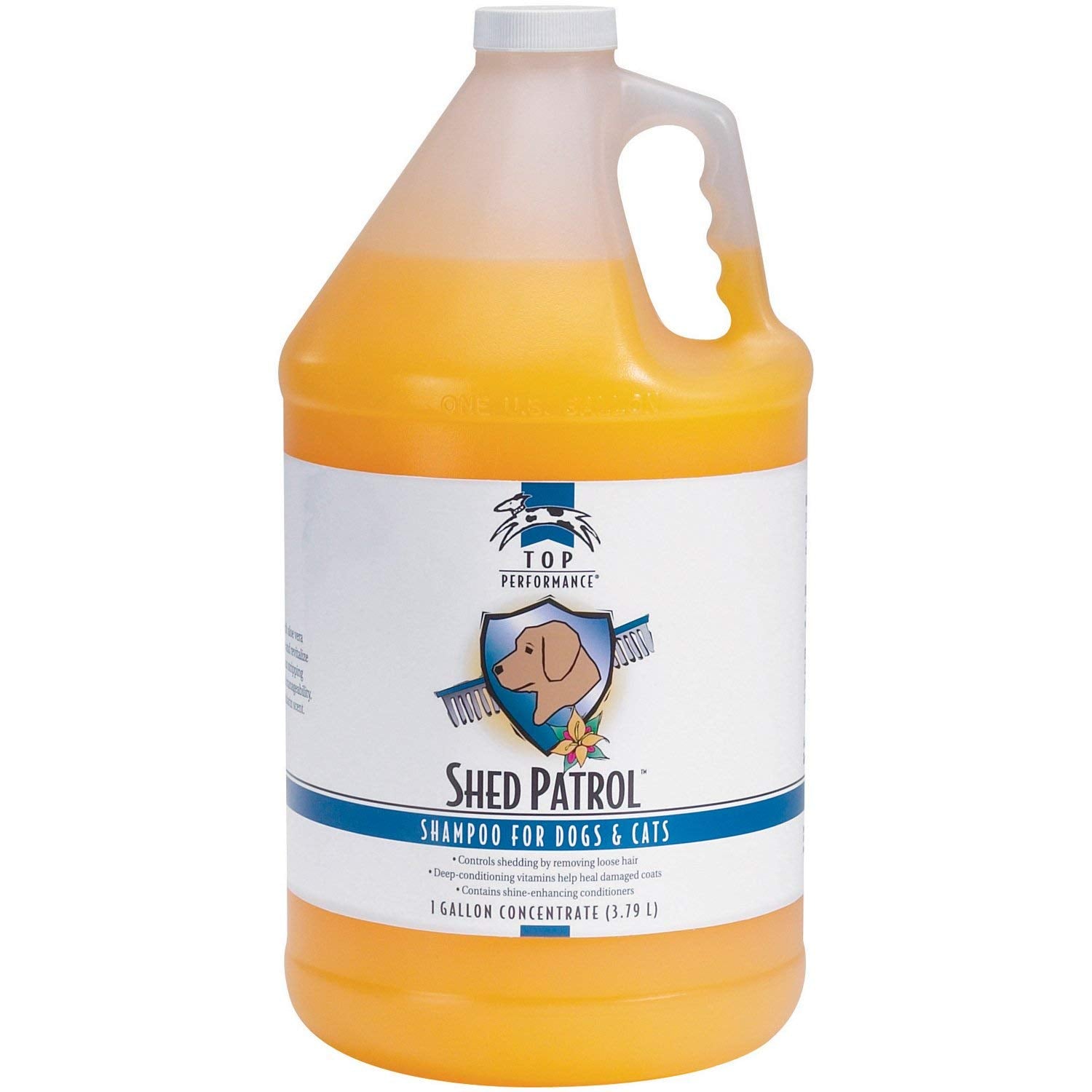 Top Performance Shed Patrol De-Shedding Dog And Cat Shampoo, 1-Gallon