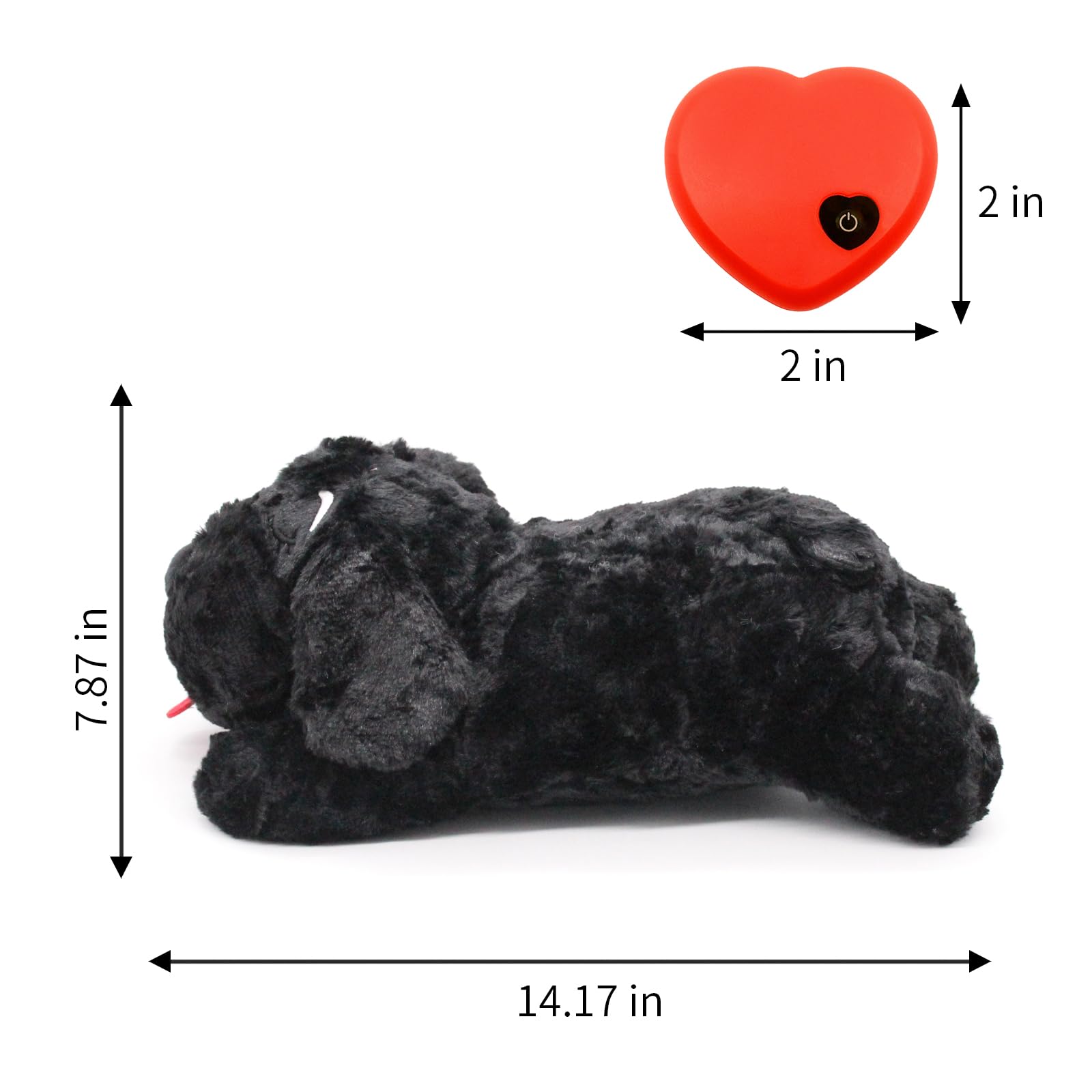 3T GROUP Heartbeat Puppy Toy for Dogs Heartbeat Toy for Puppy Sleep Aid,Puppy Essentials Stuffed Animal Toy Anxiety Relief,Puppy