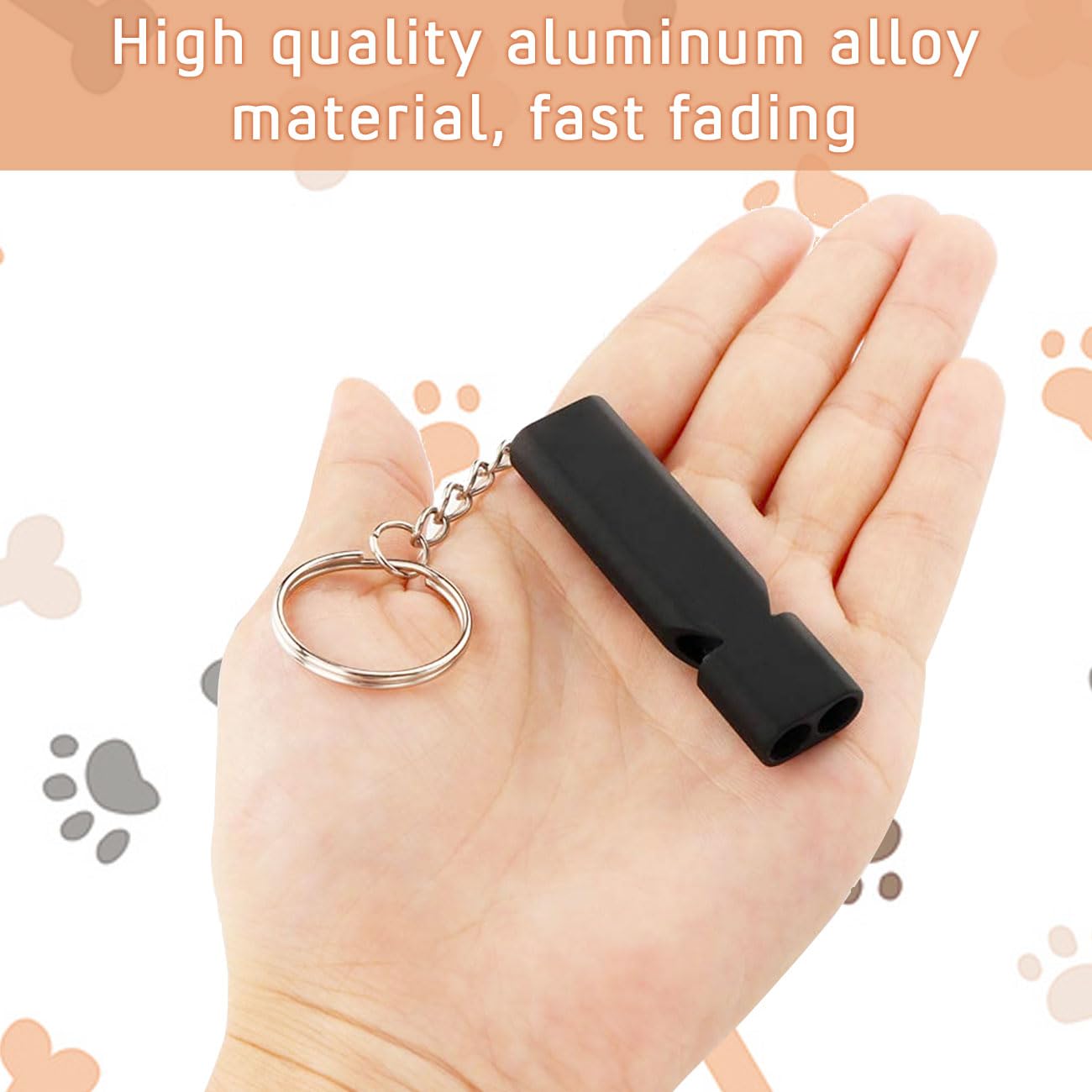 Teladeshx 2 Pack Dog Whistle, Portable Dog Training Whistle, Dog Whistle To Stop Barking Neighbors Dog For Recall And Pet Behavi