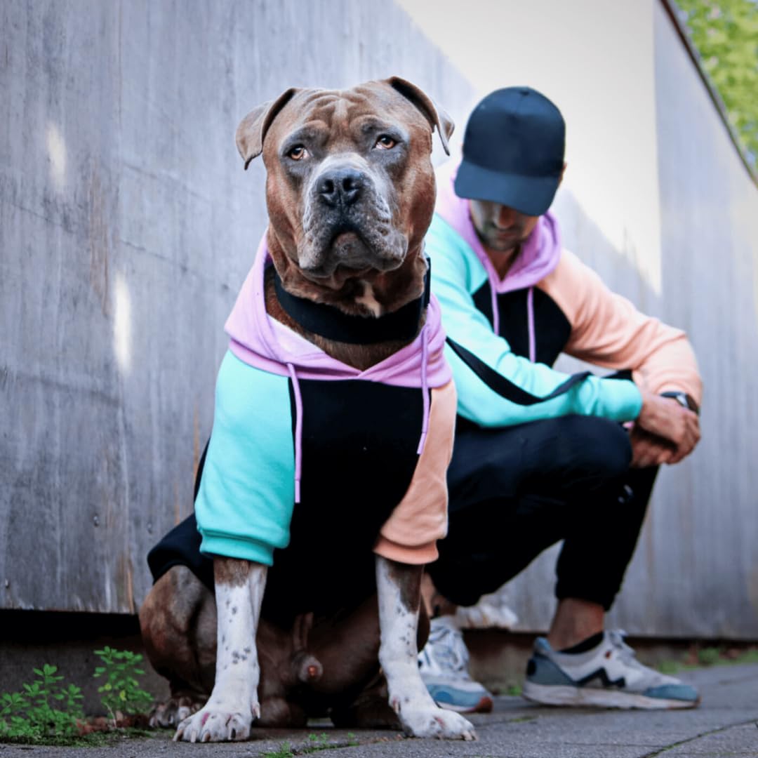 Spark Paws Dog Hoodie - Premium Quality, Buttery Soft, Superior Comfort And Fit, Calming Fleece Interior, Suitable For All Breeds - Cyber Punk - 4Xl