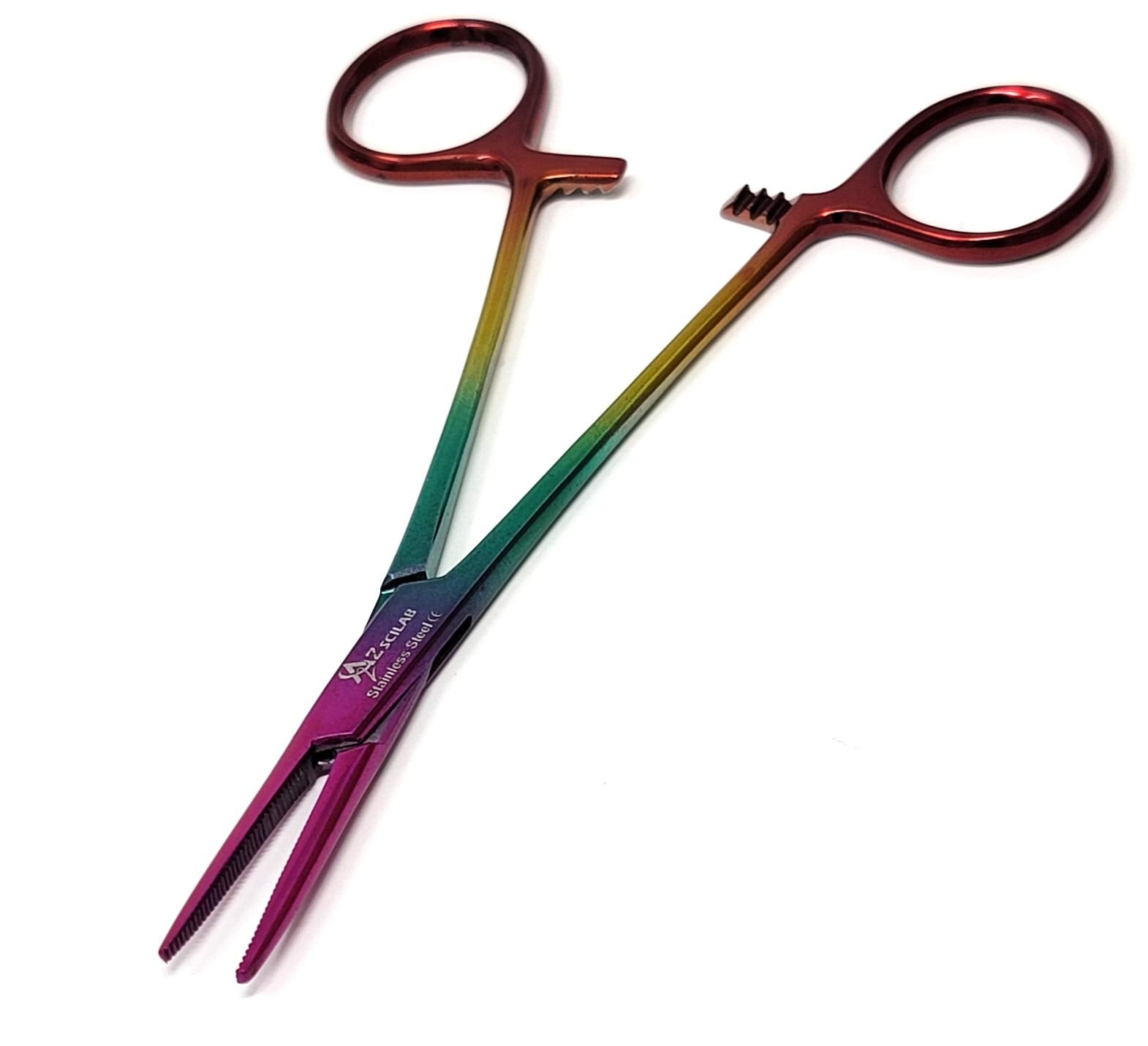 Dog Pet Ear/Nose Hair Puller Grooming Hemostat Locking Forceps Pliers, 5.5 (14cm), Straight (Lava)