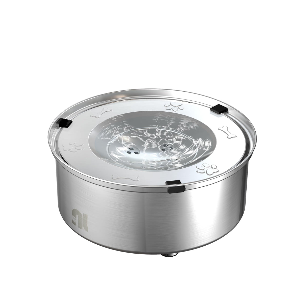 1L/0.26 Gallon Dog Water Bowl No Spill, Stainless Steel No Spill Water Bowl for Dogs, Slow Water Dog Bowl, No Splash Dog Water B