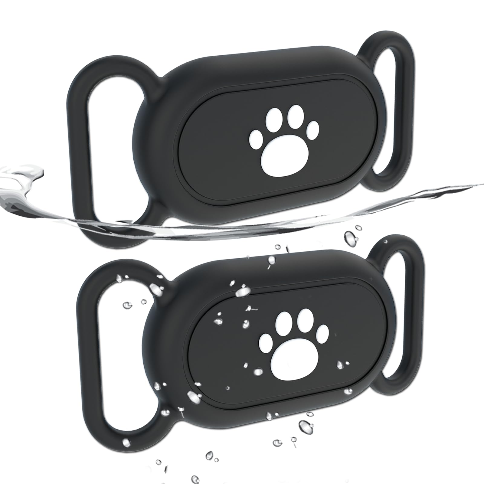 2 Pack Waterproof Dog Collar Holder Compatible With Samsung Galaxy Smarttag2, Silicone Gps Tracker Hidden Loop Holder For Smart 