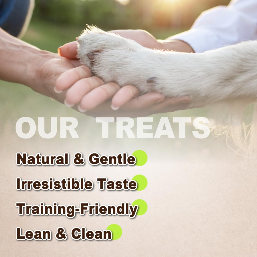 Afreschi Natural Turkey Treats Star Bites -6 oz, Hexagonal Shape, USA-Sourced Trukey, All-Natural, Hypoallergenic, Low-Fat, Heal