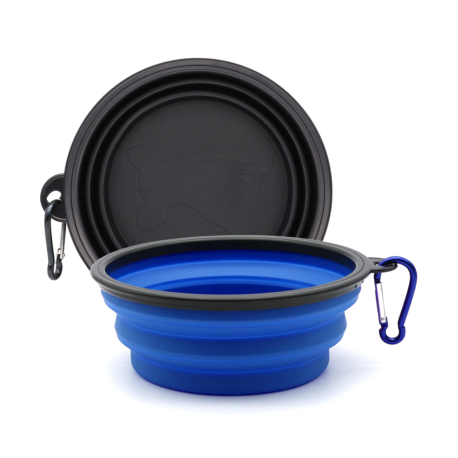 Collapsible 2-Pack Small Dog Travel Bowl, Collapsible Bowls For Dogs, Foldable Cat Water Bowl, Portable Pet Feeding Watering Tra