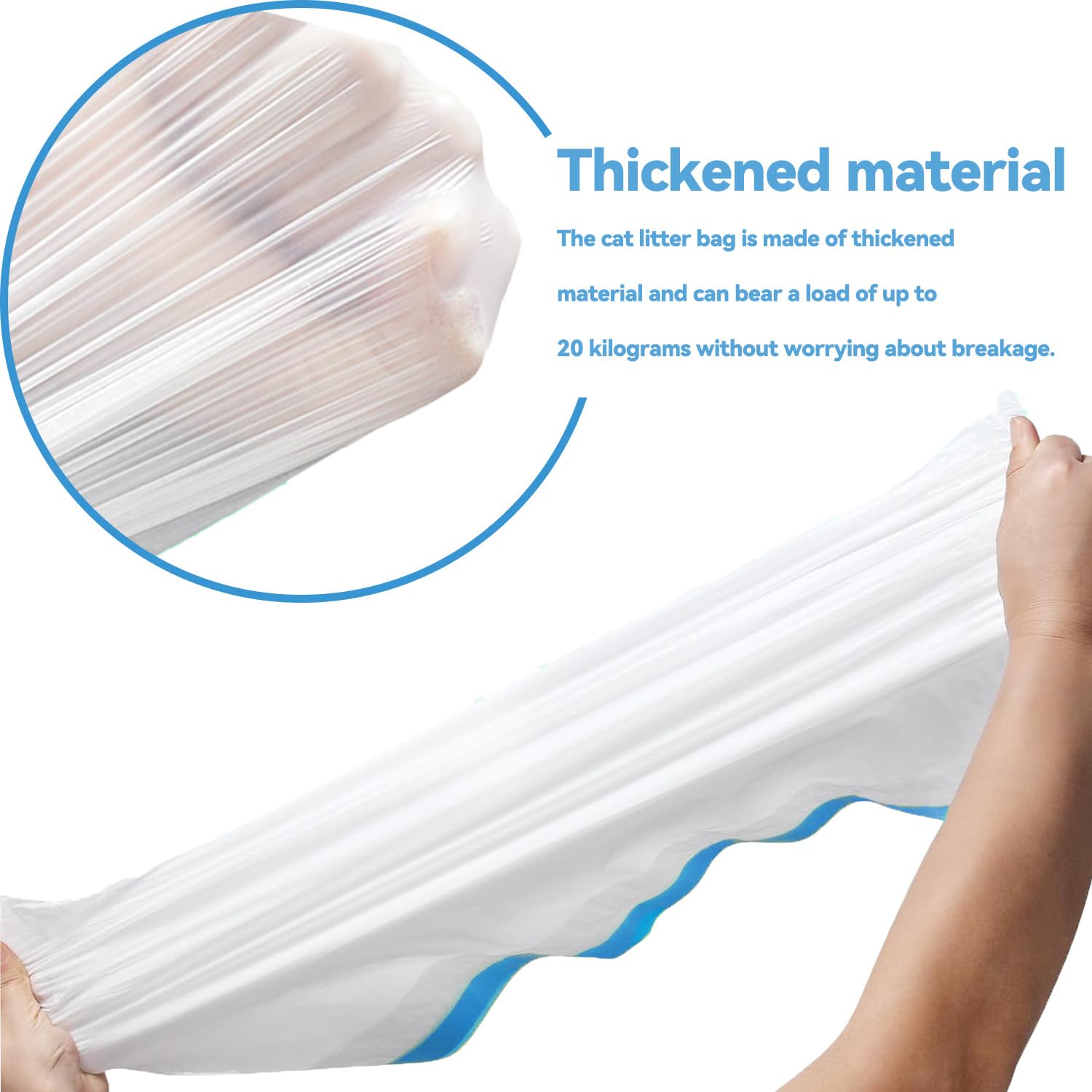 120 Count Waste Bags For Robot 4 And 3, Litter Box Liners For Automatic Cat Litter Box, Cat Litter Box Liners Waste Bags Replace