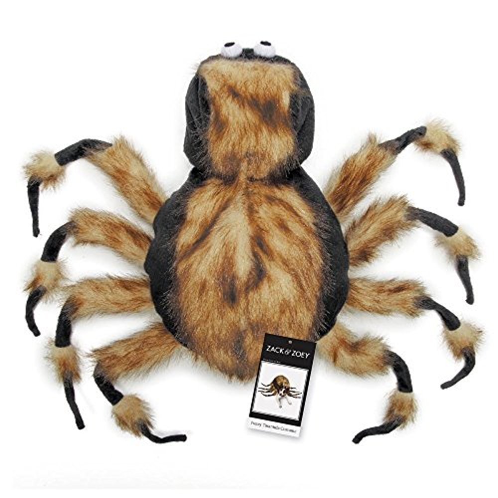 Zack & Zoey Fuzzy Tarantula Costume For Dogs, 20' Large