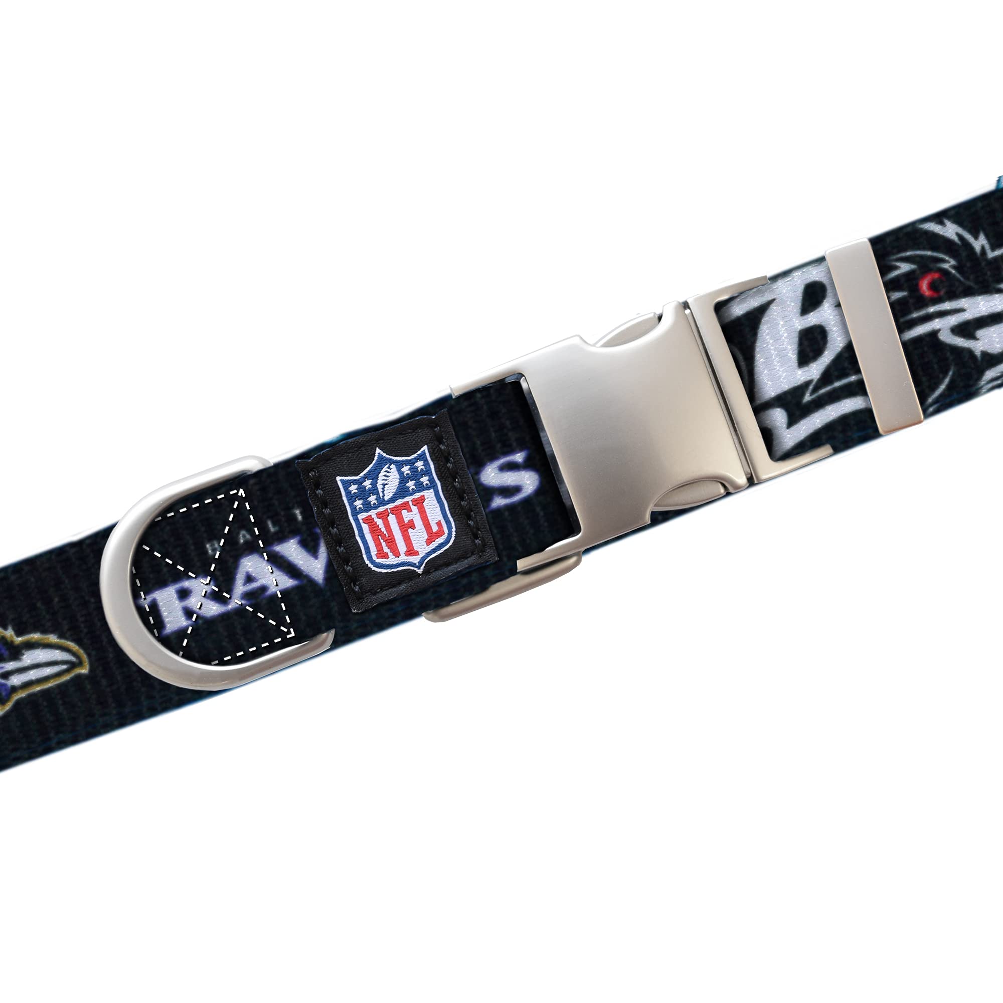 Littlearth Baltimore Ravens Nfl Premium Pet Collar