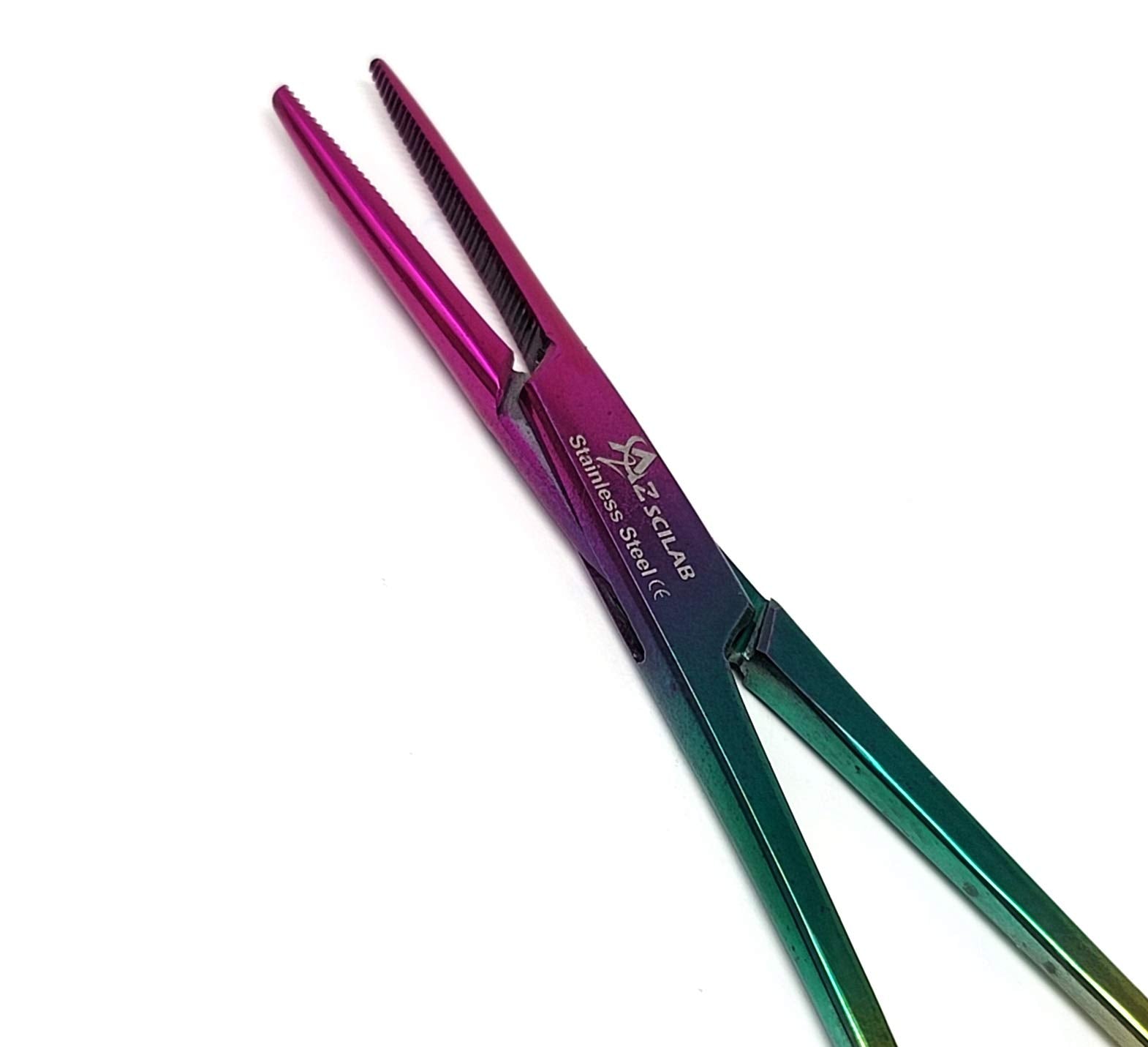 Dog Pet Ear/Nose Hair Puller Grooming Hemostat Locking Forceps Pliers, 5.5 (14cm), Straight (Lava)