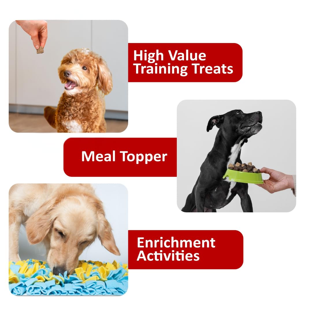 Beef Liver Dog Treats, Freeze Dried Raw Beef Liver Treats for Dogs & Cats, Single Ingredient, Human Grade, No Additives, High Pr