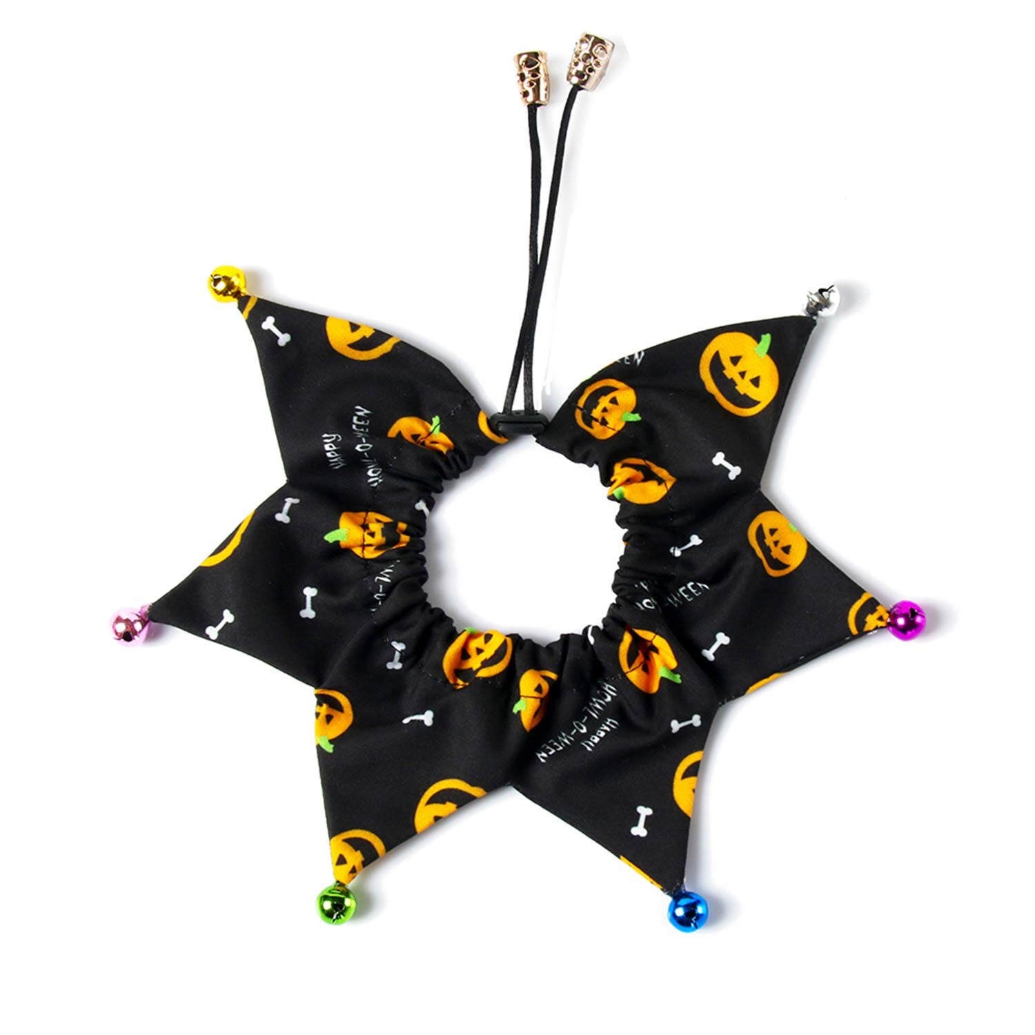 Rypet Cat Halloween Costume - Halloween Cat Collar With Bells And Halloween Pumpkin Hat Cat Costume Suit For Cats And Small Dogs