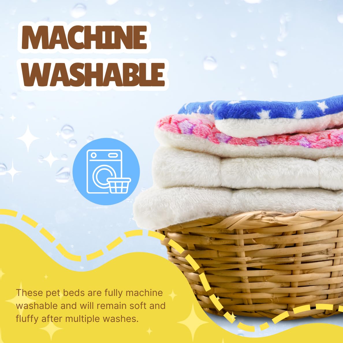 Hendshe Guinea Pig Bed, 2 Pack (12X10 Inch) Soft Plush Small Animal Bed Mat, Washable Bedding Blanket Sleeping Warm Pad For Bunn