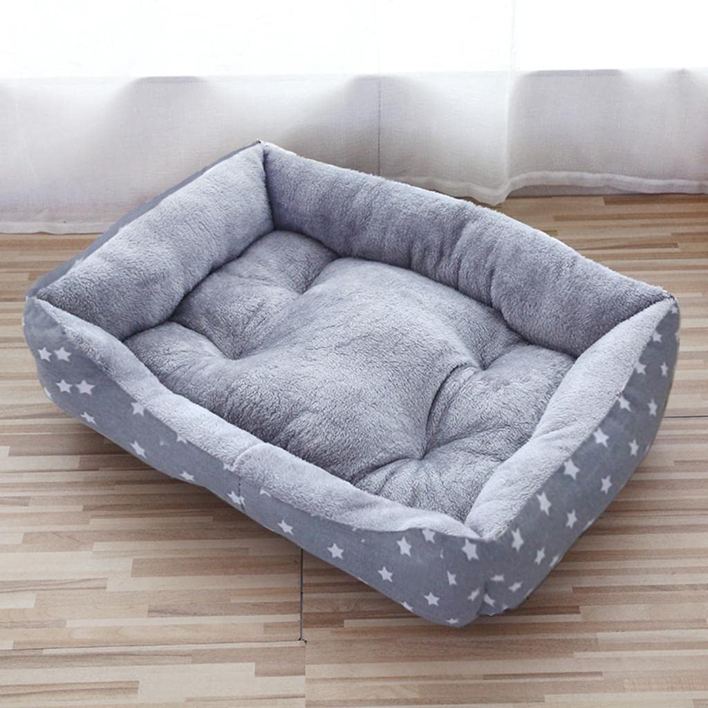 APIRILY Dog Bed Pet Bed Warm Comfortable Bed Nest House for Cat Dog Grey Star S | Pet Supplies | Dog Supplies | Beds