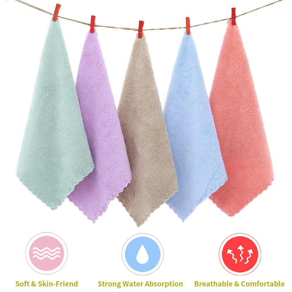 5 Pieces Of Guinea Pigs Soft Blankets, Hamster Cotton Cage Liners, Small Animals Bedding Mats Bathe Towels (S)