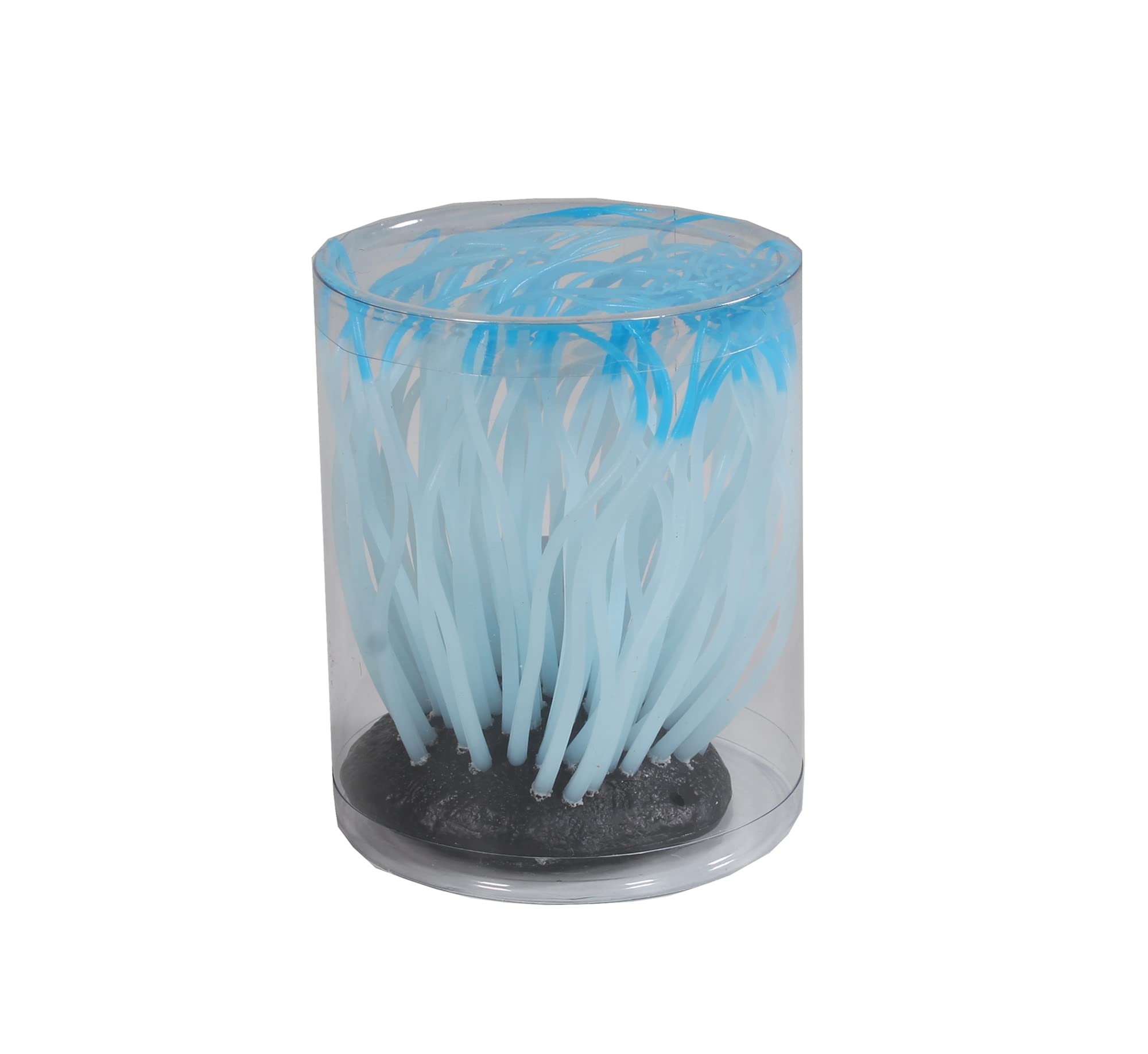 Penn-Plax Aquaplants Artificial Soft Silicone Sea Anemone Aquarium Plant Blue, 1Ea/One Size - Pds-030172102462