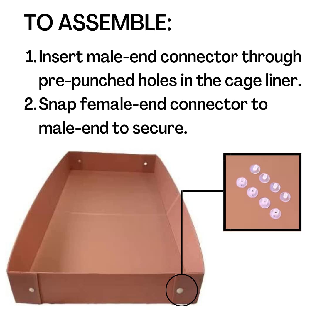 Midlee Guinea Pig Plastic Cage Liner - Pink (41' X 27')