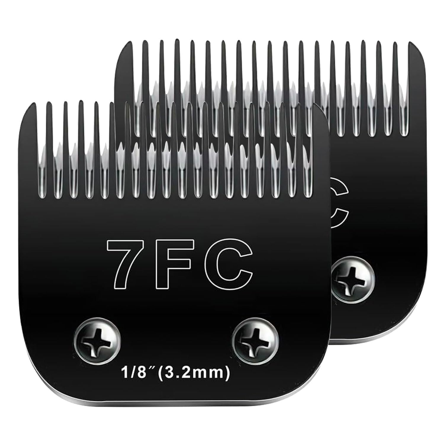 2Pcs 7Fc Blades Dog Grooming Blades Compatible With Andis Dog Clippers Blades,Dog Clipper Blades Compatible With Oster A5,Wahl K