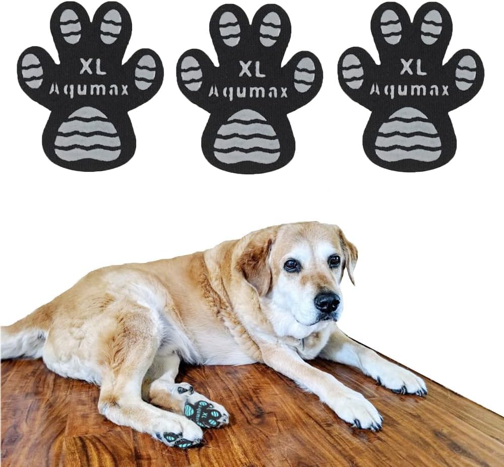 Aqumax Dog Paw Protector Non-Slip Gripper Traction Pads,Walk Assistant For Senior Dogs,Foot Stickers For Hardwood Floors,Dog Sho