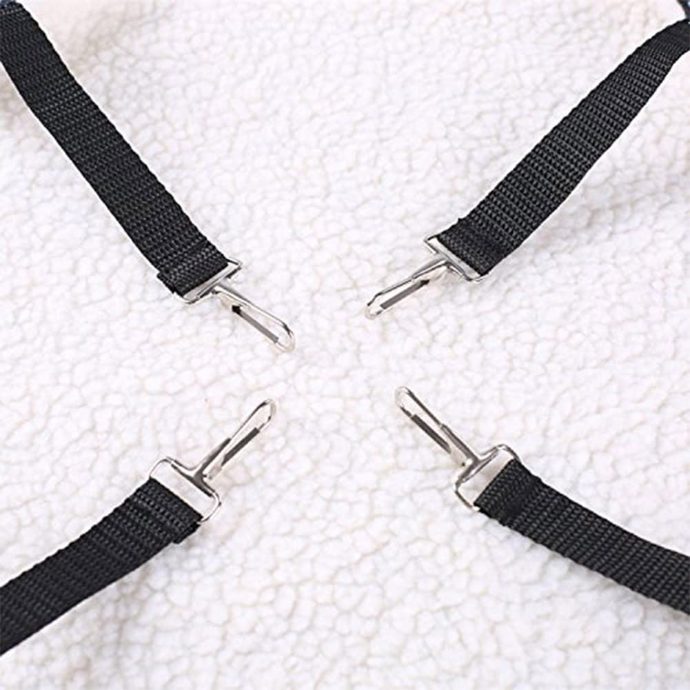 Wzyuan Pet Cage Hammock, Polyester Polka Dot Small Pet Animal Small Dog Puppy Cat Kitty Kitten Ferret Hanging Hammock Bed Sleepy Pad Comforter Black And White