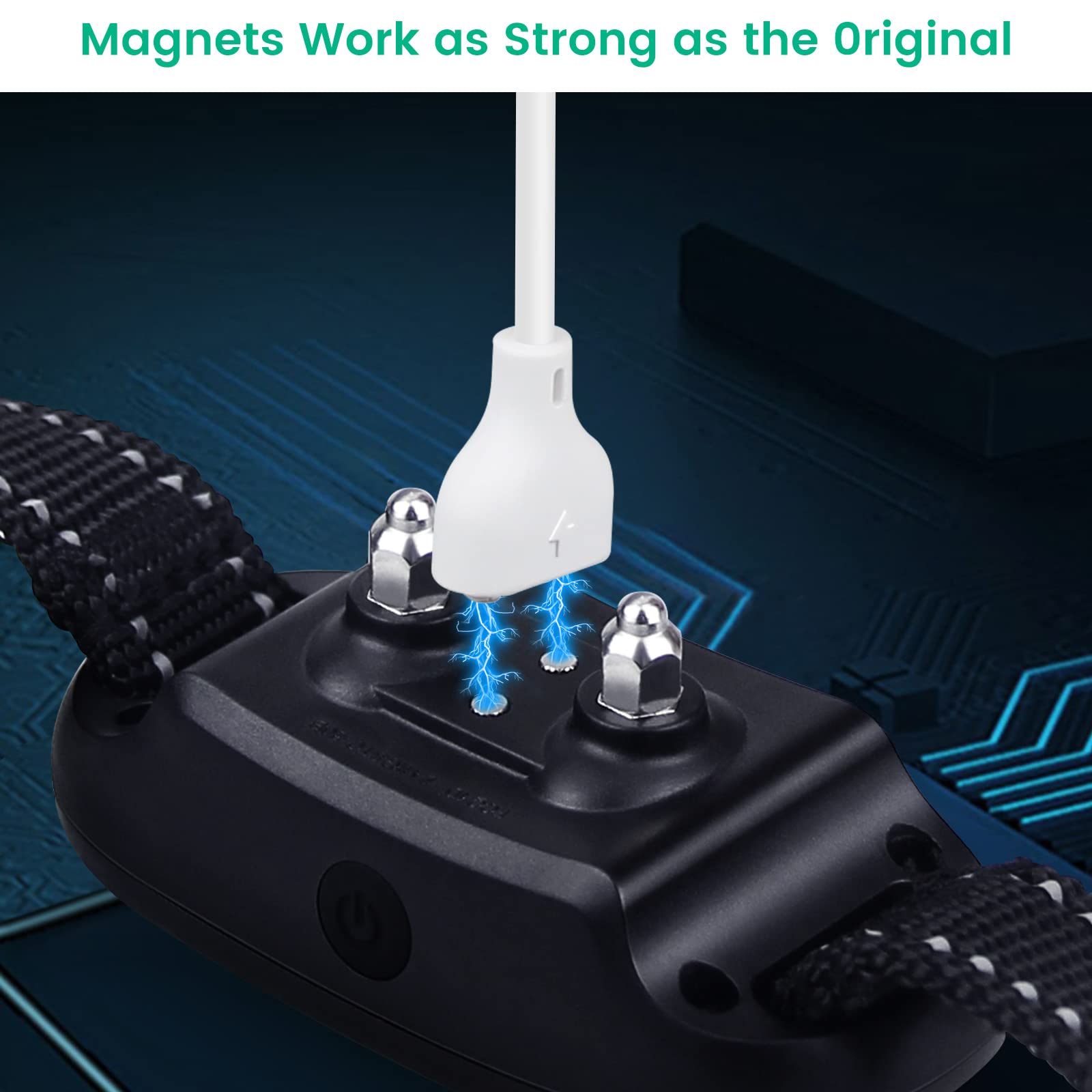 Shock Collar Charger Replacement For Nvk And For Uke Dog Training Collar, With 18W Fast-Charging Power Adapter, 2.6 Ft