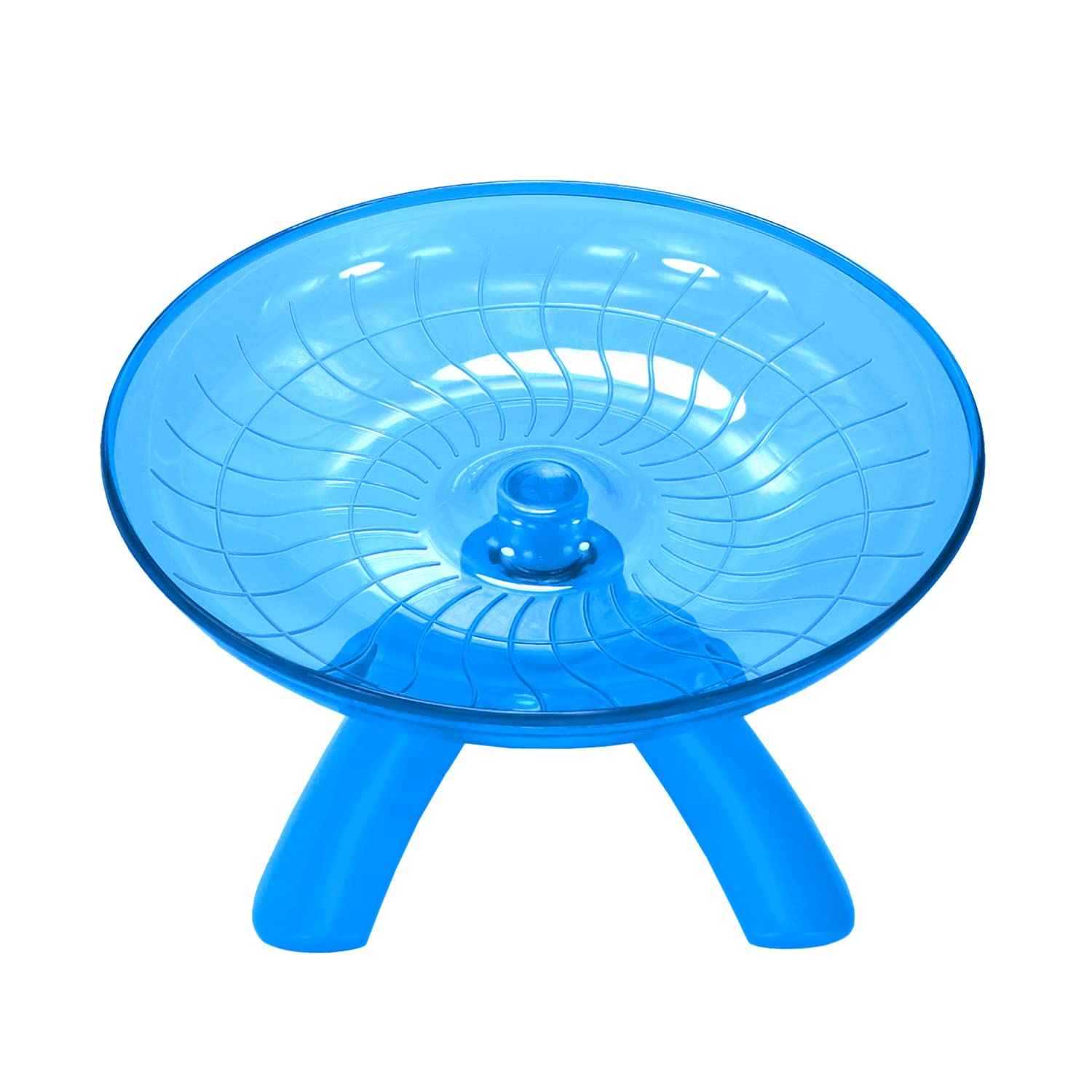 Hamster Wheel Hamster Flying Saucer Silent Exercise Wheel Running Wheel For Dwarf Hamsters Gerbil Mice Small Animals (Blue)
