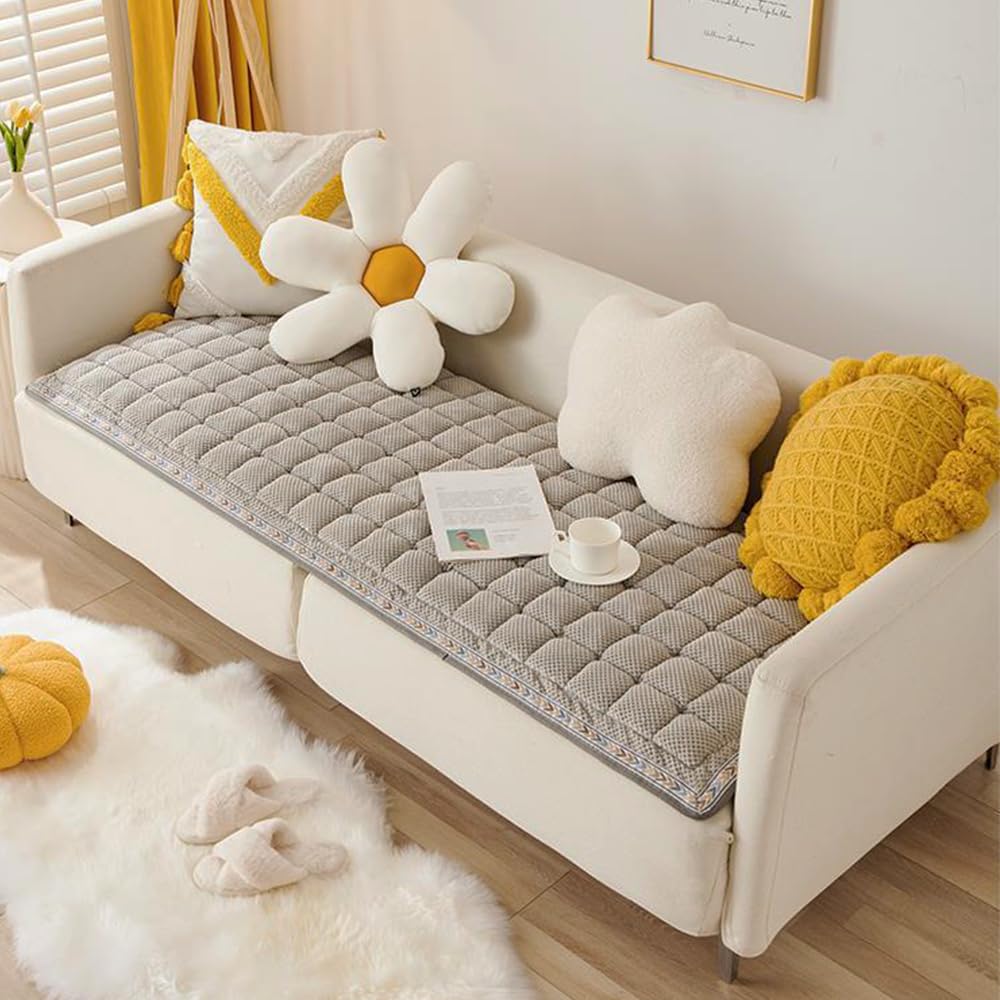 Awjcsv Dog Couch Cover Protector, Couch Cover For Dogs Washable, Pet Couch Covers For Sofa, Non Slip Dog Bed Sofa Cover (Gray, 2