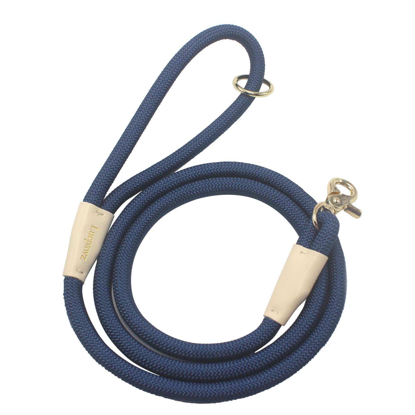 Lucpawz Lobster Snap Pet Leash 5Ft, Special Strong Nylon Rope Dog Leash, Solid Color Rope Dog Lead For All Breed (Navy Blue, 5Ft