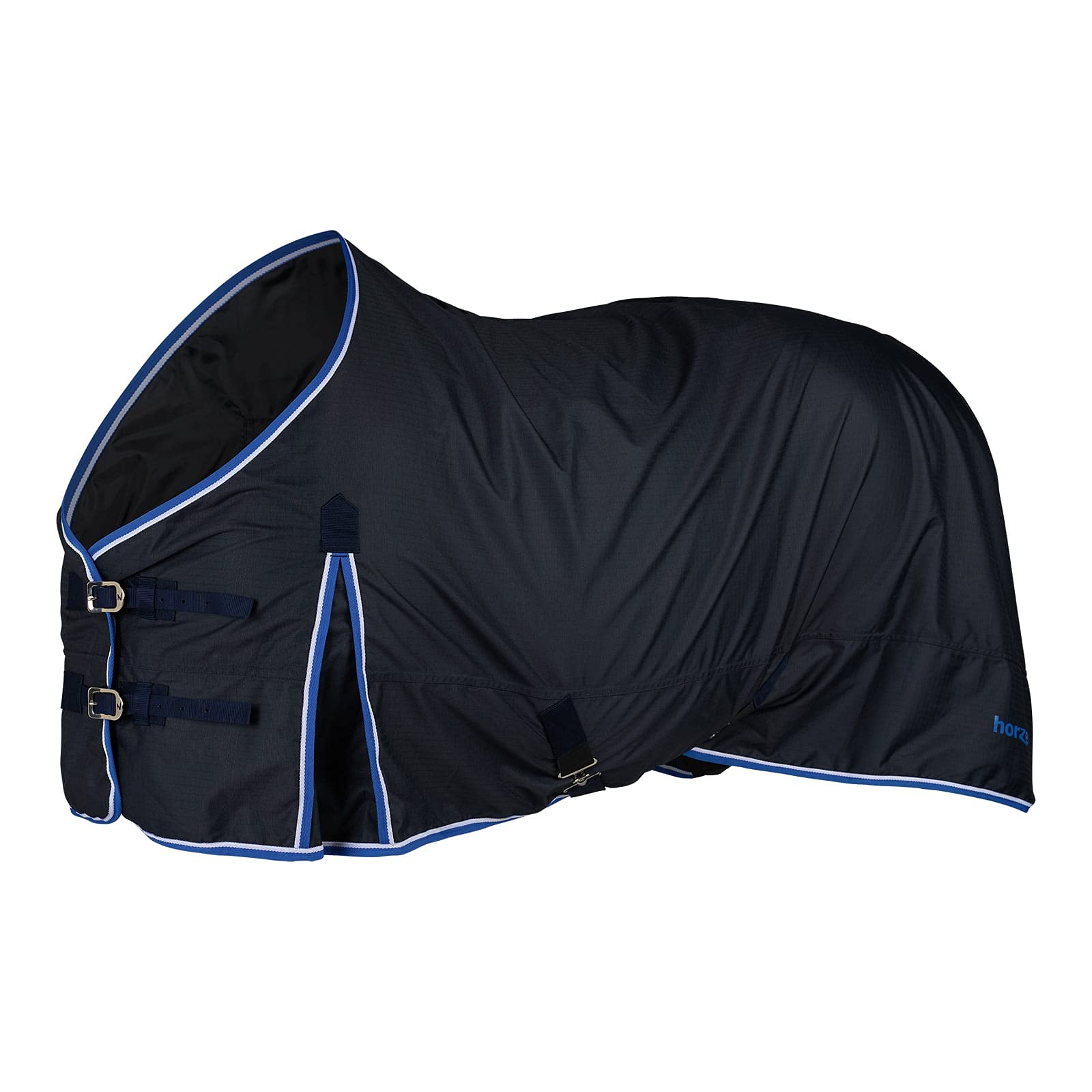 Horze Glasgow Light Weight Waterproof Turnout Horse Sheet (No Fill) - Dark Blue - 78 In