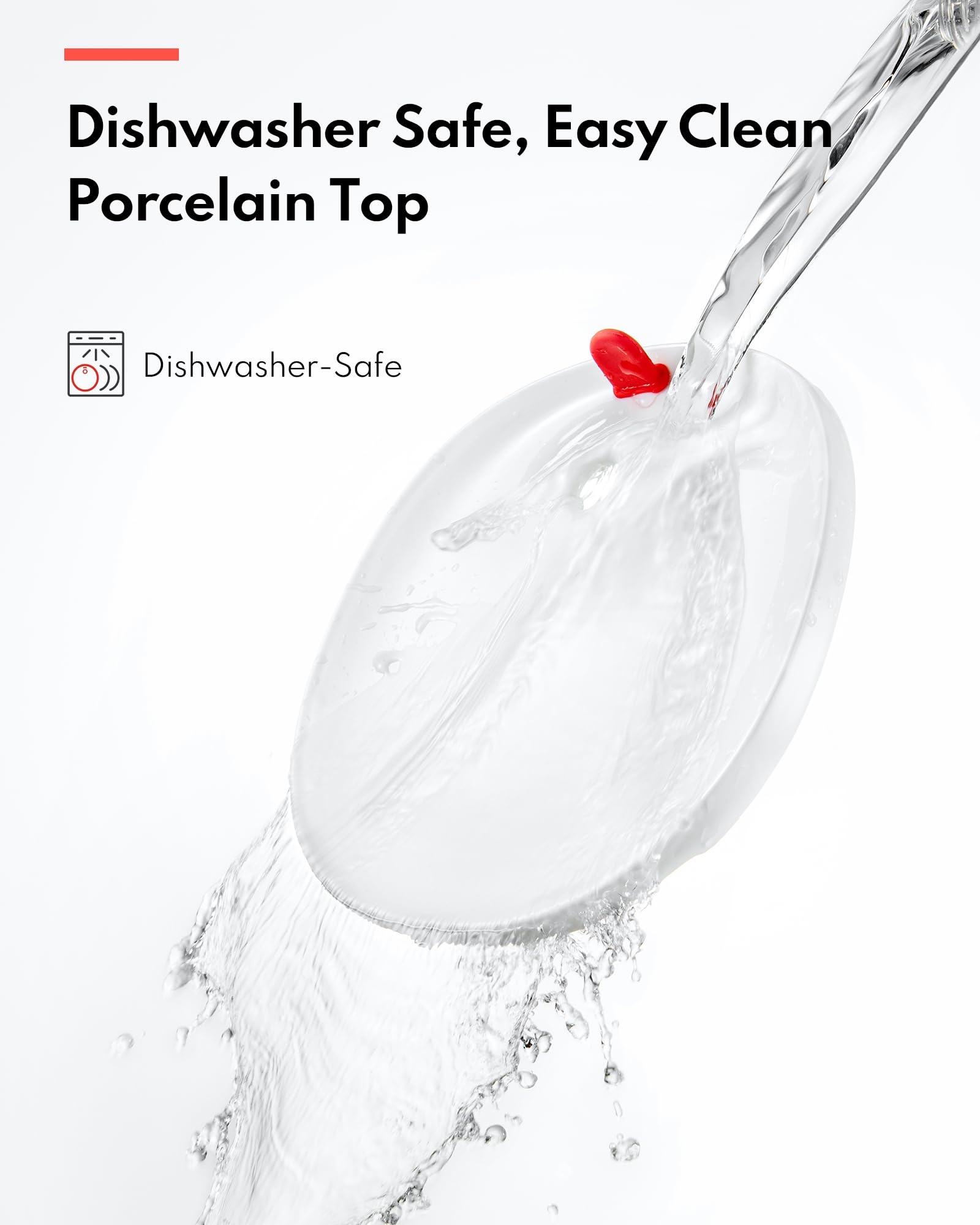 Homerunpet Cat Water Fountain Porcelain-Tray, Wireless Self-Cleaning Pump, Ultra Quiet 20Db Pet Water Dispenser For Cats And Dog