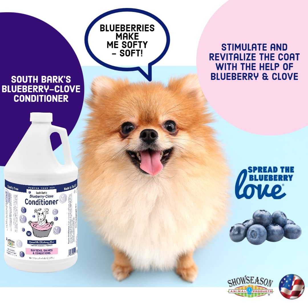 South Bark'S Blueberry-Clove Pet Conditioner For Dogs 1 Gallon | Long-Lasting Softness | Cruelty-Free | Paraben-Free | Biodegrad