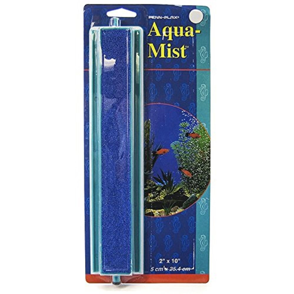 Penn-Plax Aquarium Air Stone Aerator Attachment, 10x2 Inches, Green/Blue, Model AS2, Plastic