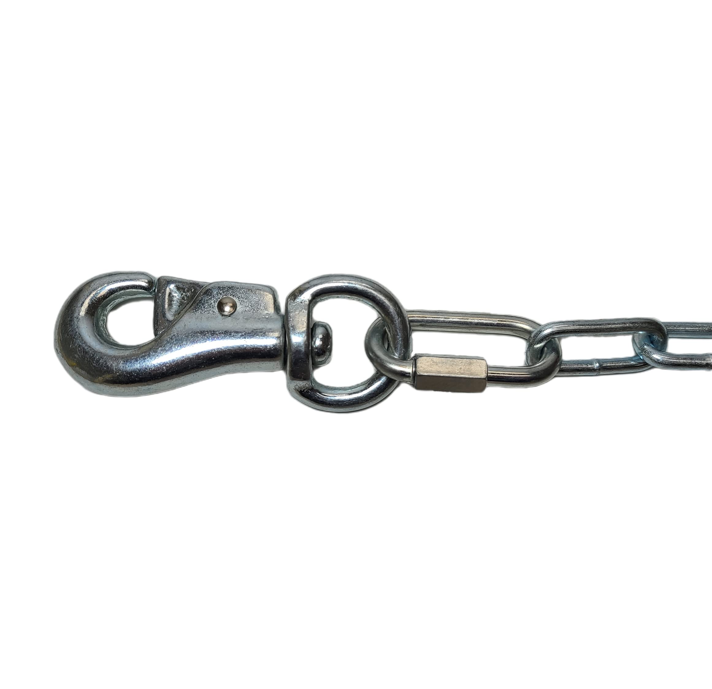 Heavy Duty Dog Runner Chain, Dog Tie Out, For Medium To Large Dogs, Weld Steel Chain, Dog Leash Chain, 520Lbs Capacity, For Dogs Up To 85Lbs (10Ft) Silver